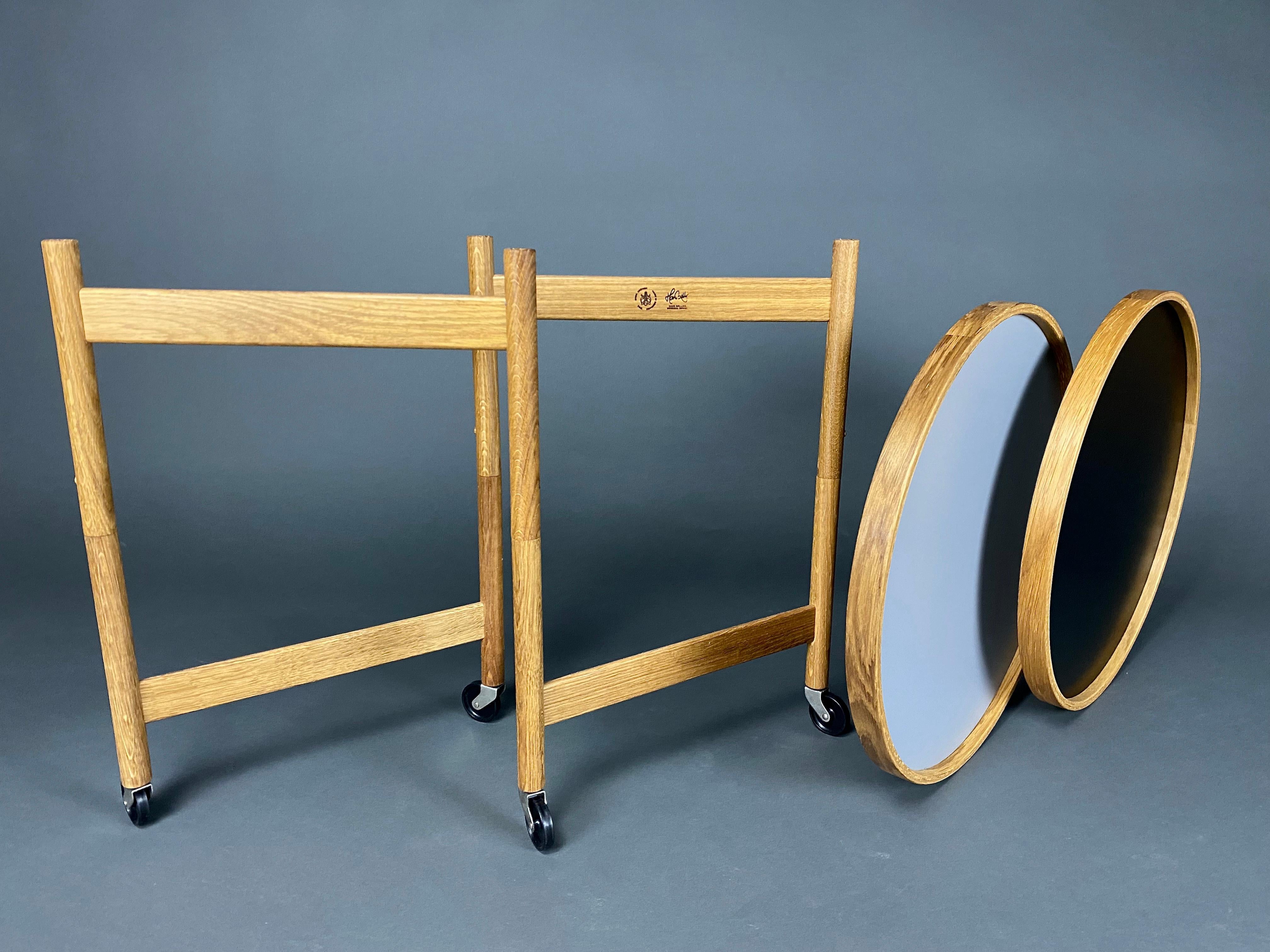 Carrello da portata pieghevole danese del Mid-Century Modern in vendita 1