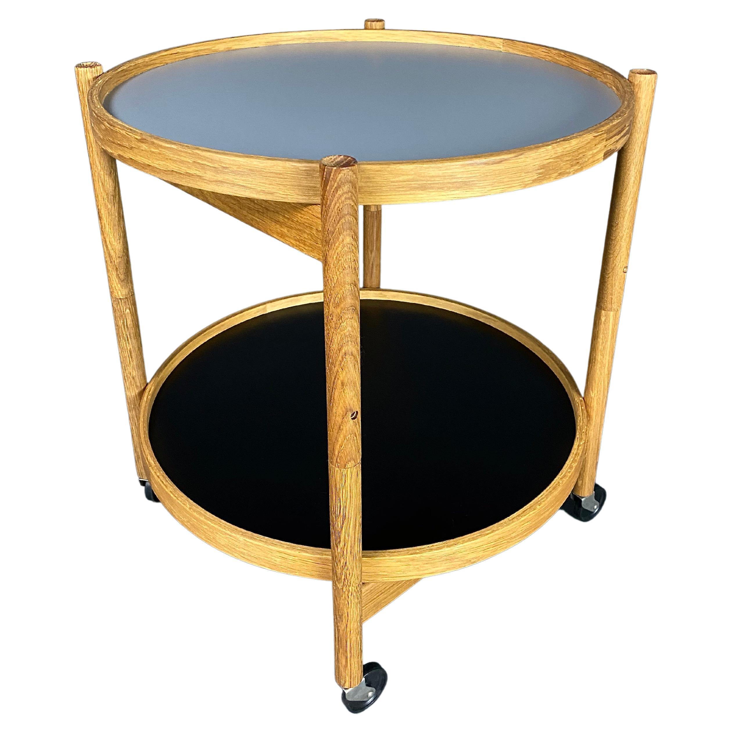 Danish Mid-Century Modern Foldable Serving Trolley For Sale