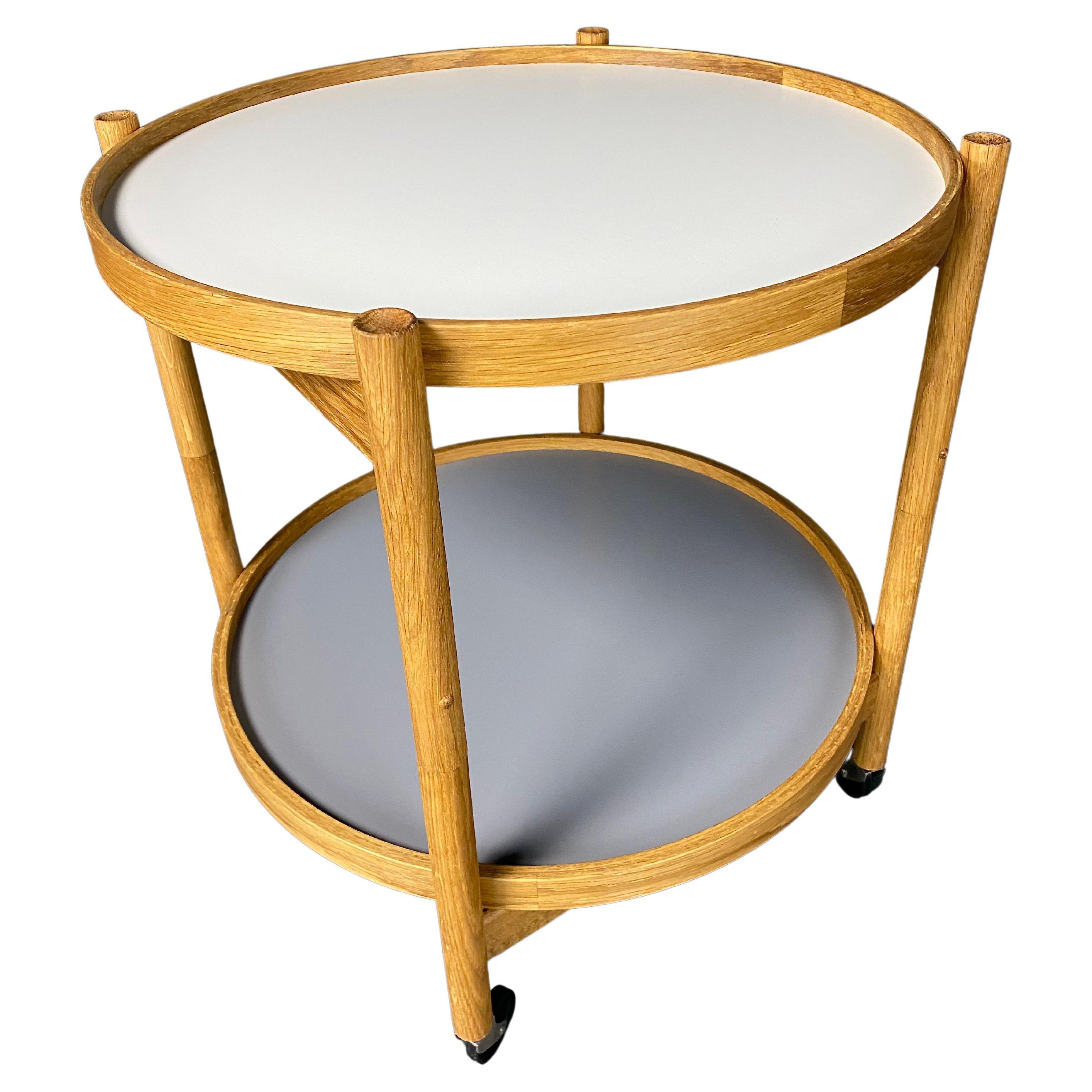Danish Mid-Century Modern Foldable Serving Trolley For Sale