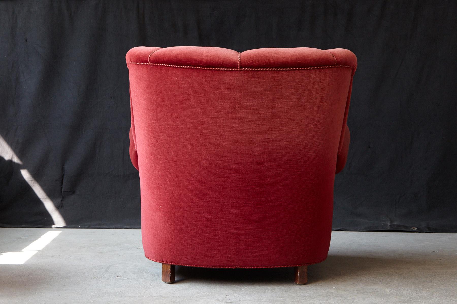 large red chair