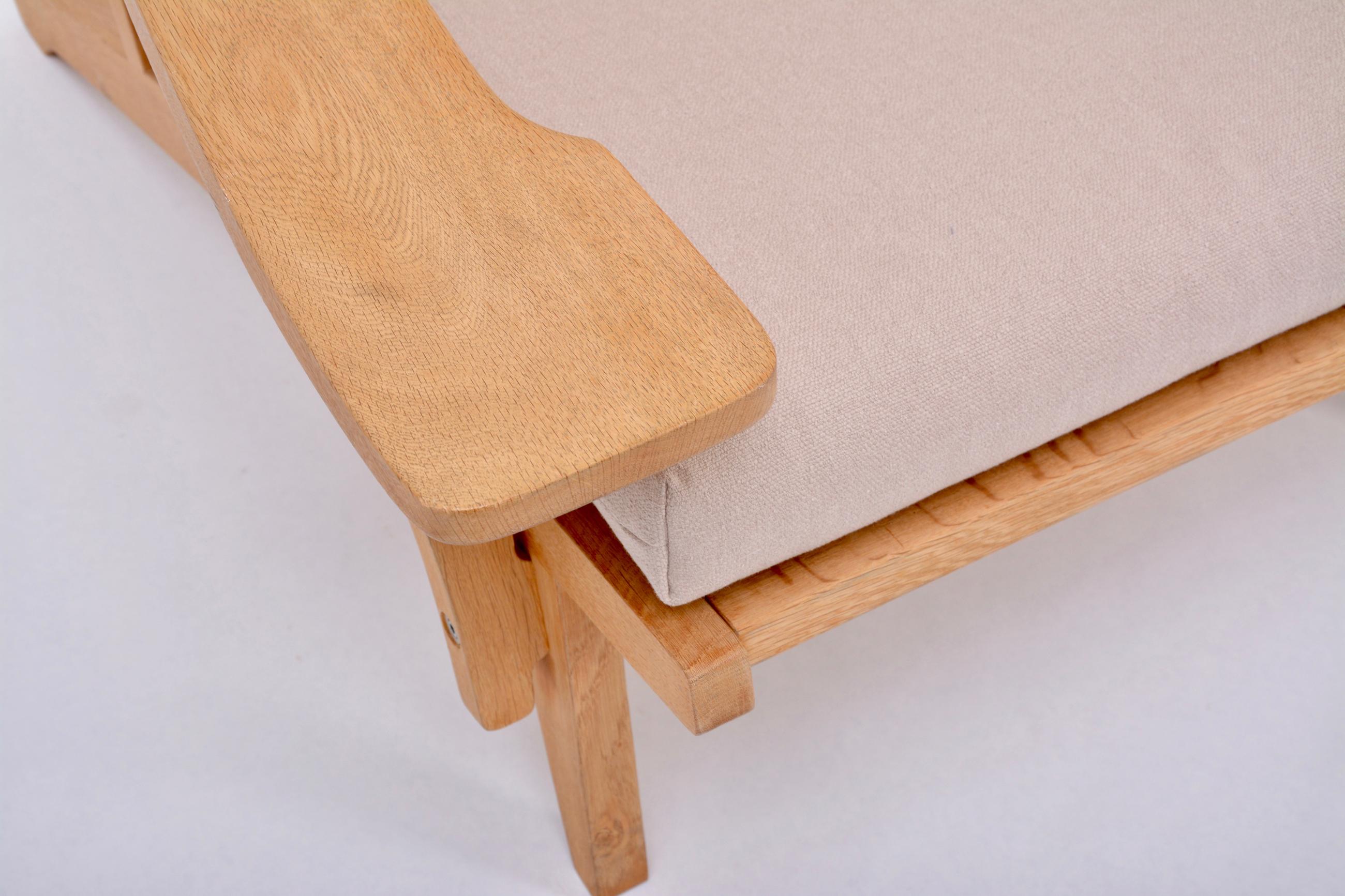 Oak Reupholstered Mid-Century Modern GE 375 Easy Chair by Hans J. Wegner for GETAMA For Sale
