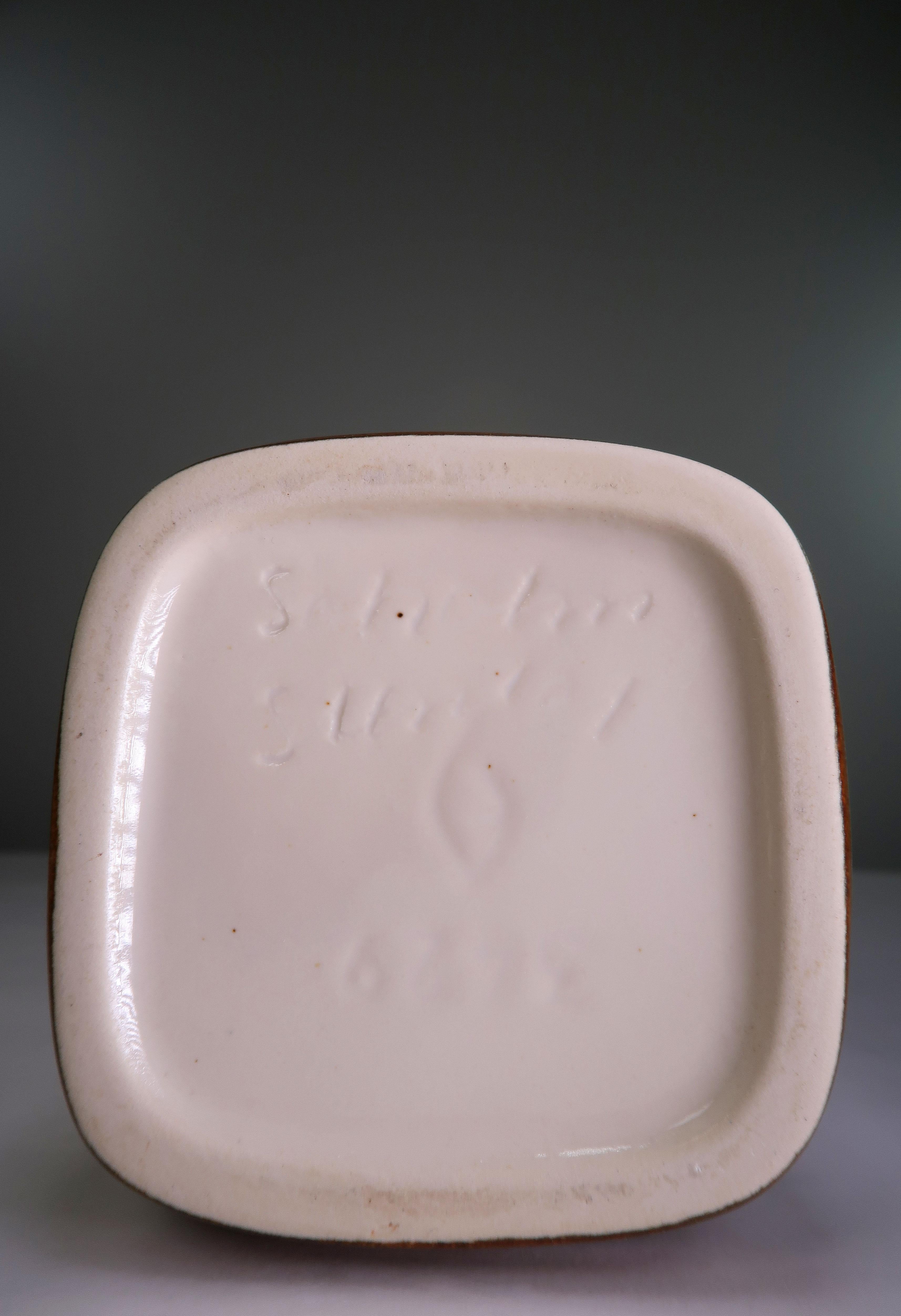 Einar Johansen Graphic Grey Brown Ceramic Vase for Søholm, 1960s For Sale 2
