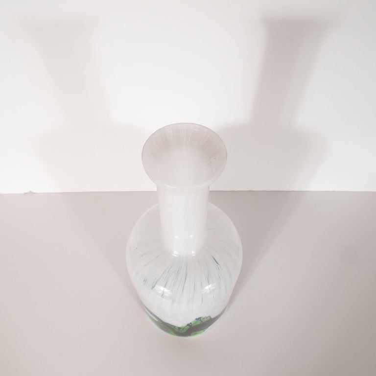 Danish Mid-Century Modern Handblown Glass Vase by Otto Brauer for Holmegaard For Sale 1