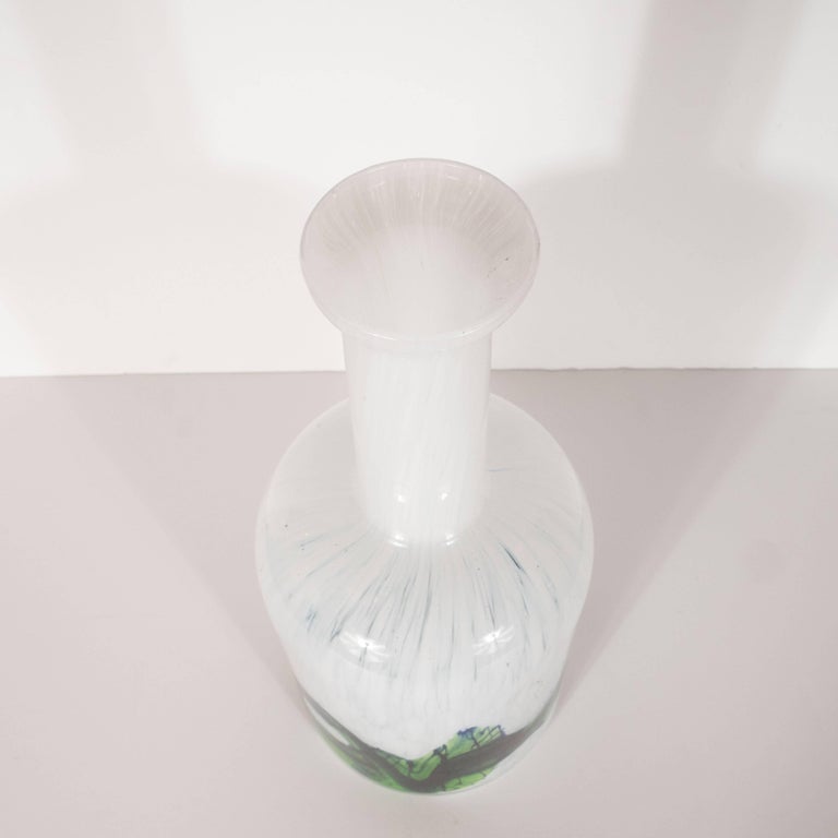 Danish Mid-Century Modern Handblown Glass Vase by Otto Brauer for Holmegaard For Sale 2