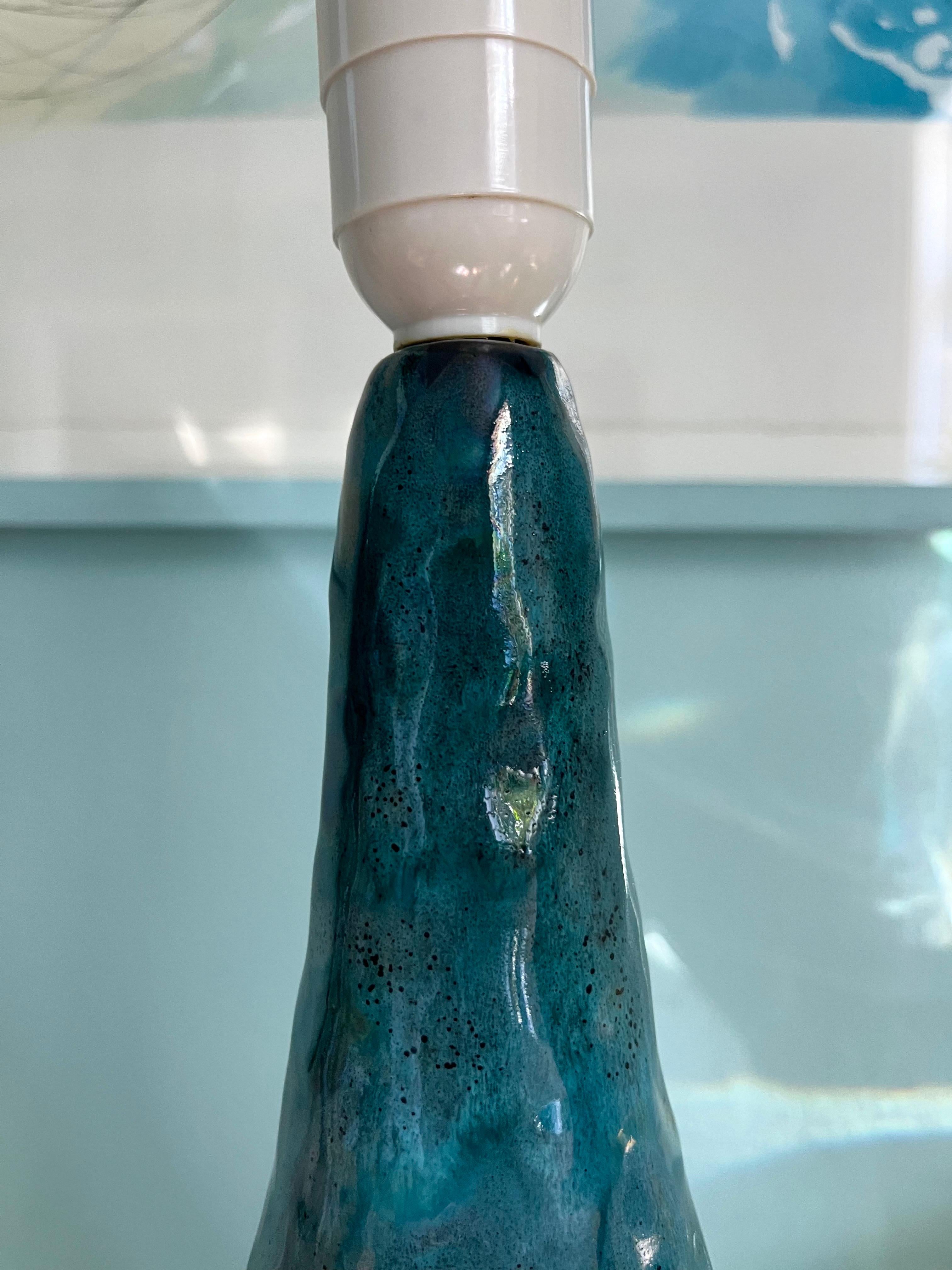 Lampe de table danoise en grès fabriquée à la main au milieu du siècle dernier, 1963 en vente 3