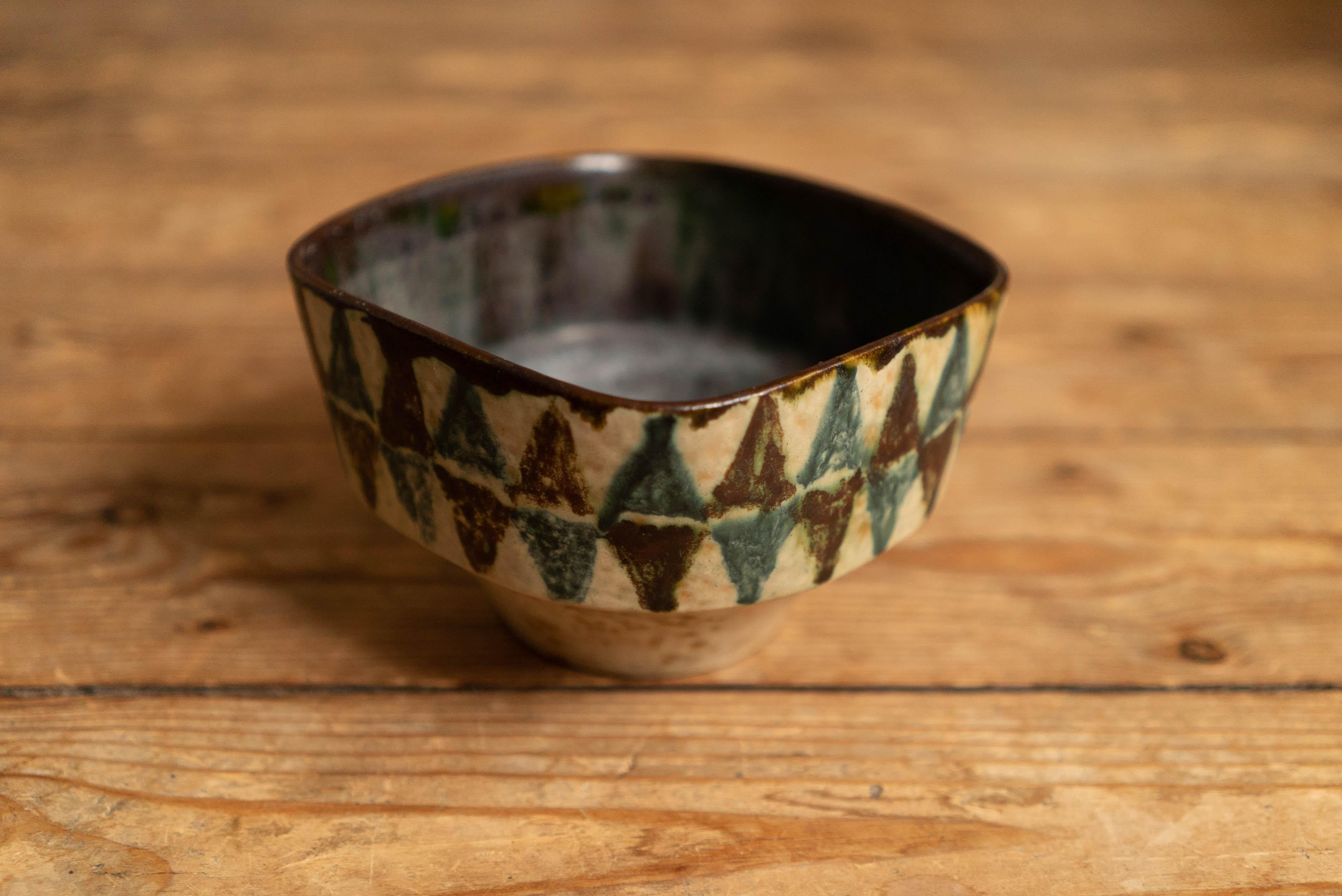 Danish Mid-Century Modern Herluf Gottschalk Olsen Stoneware Small bowl 2 1
