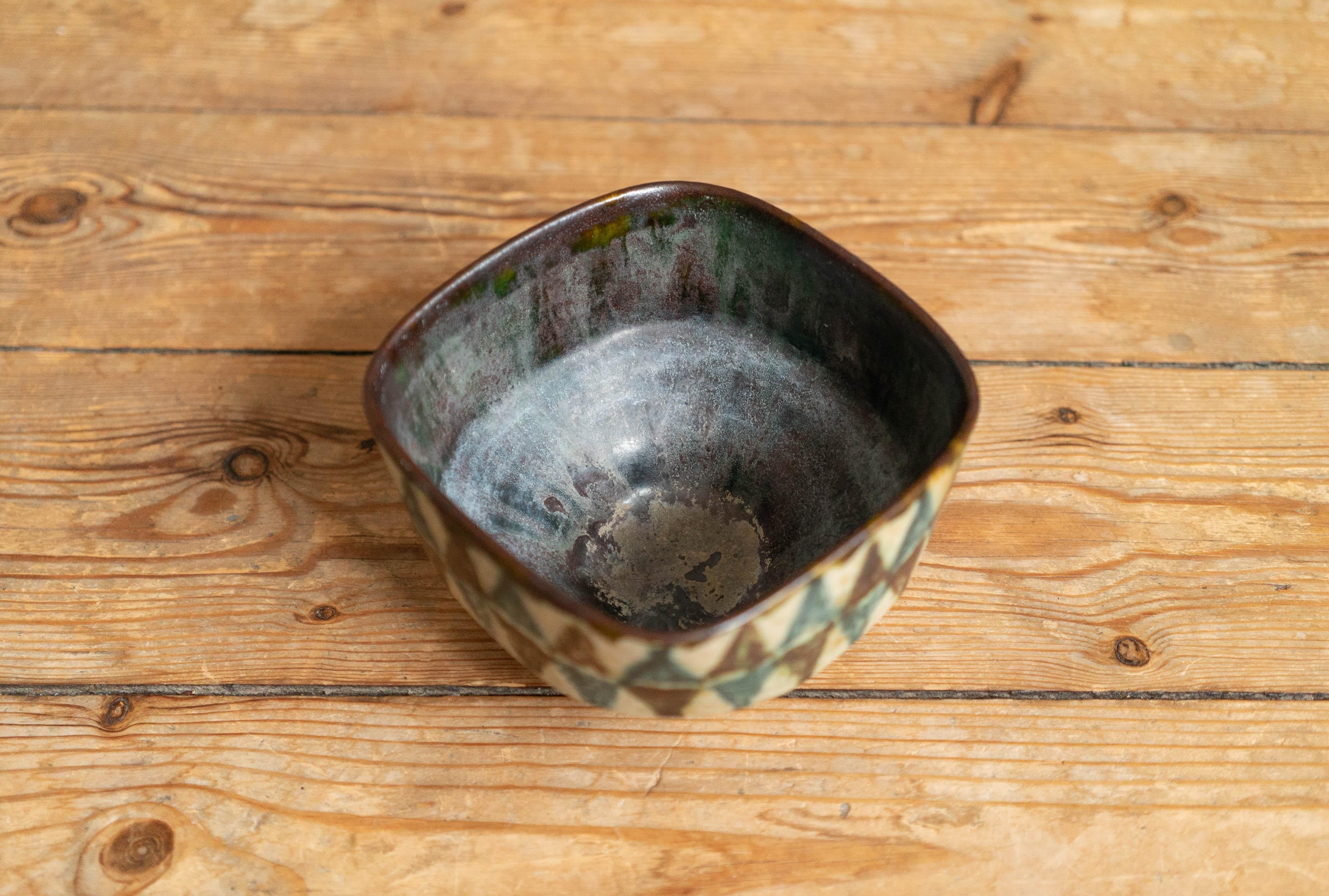 Danish Mid-Century Modern Herluf Gottschalk Olsen Stoneware Small bowl 2 2