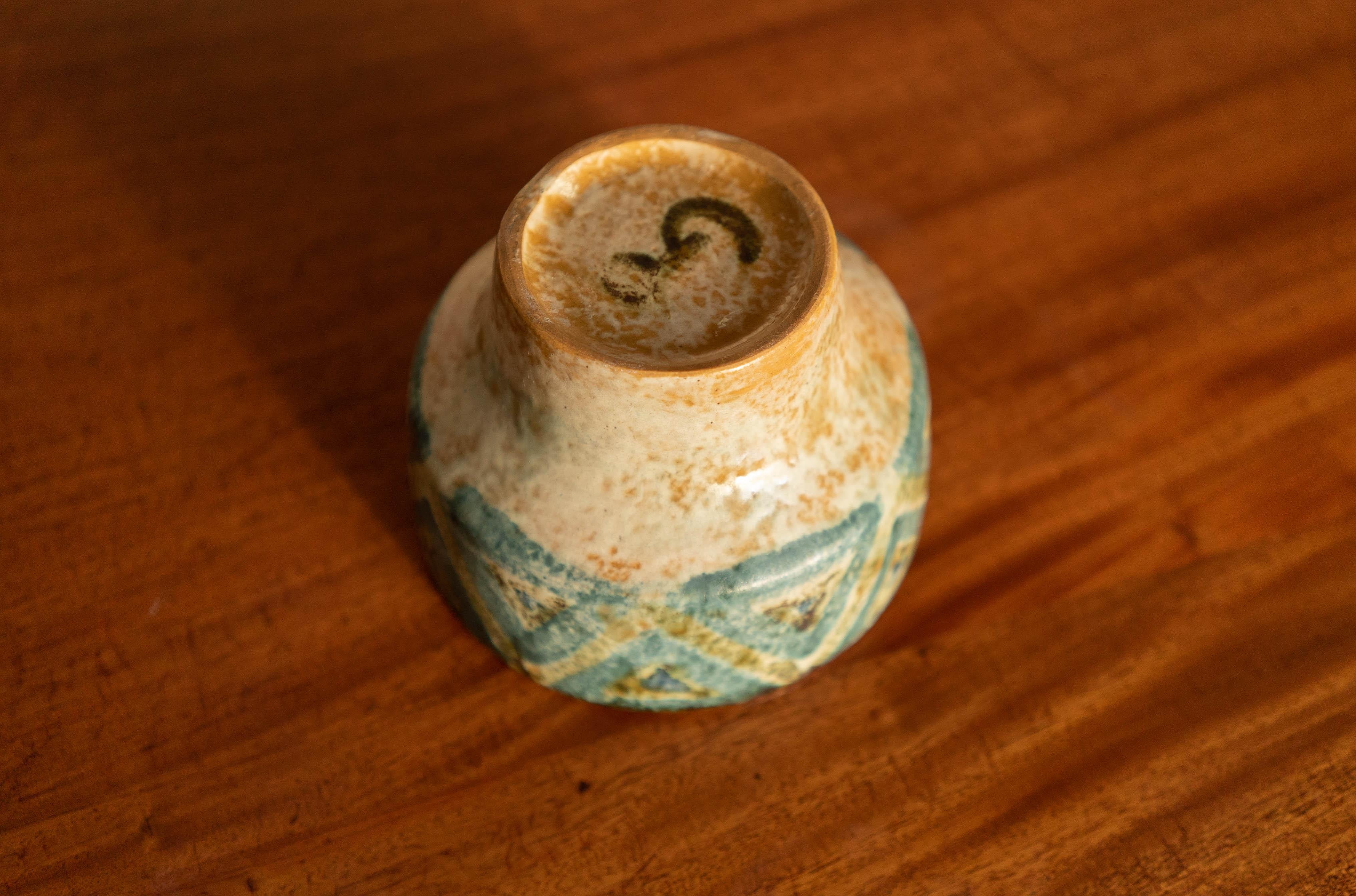 Danish Mid-Century Modern Herluf Gottschalk Olsen Stoneware Small bowl In Good Condition In Akashi -Shi, Hyogo