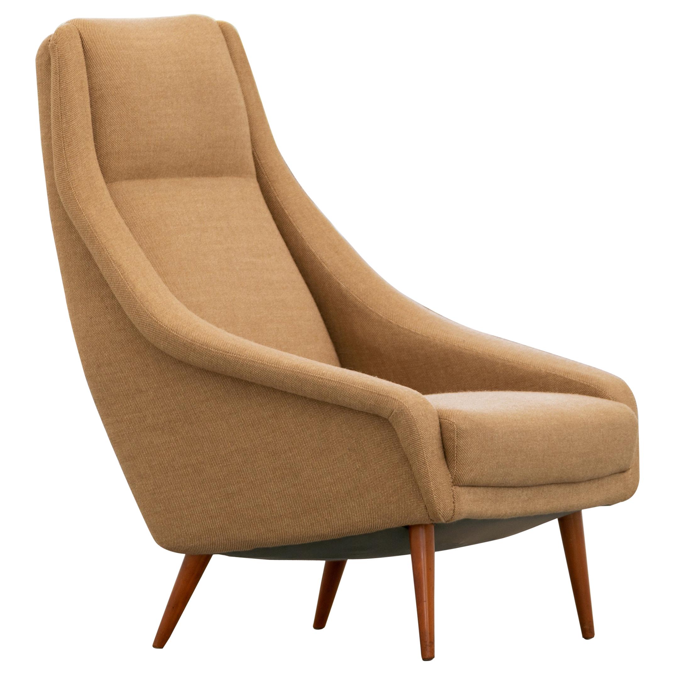 Danish Mid-Century Modern Highback Lounge Chair in Hallingdal ca. 1965, Denmark