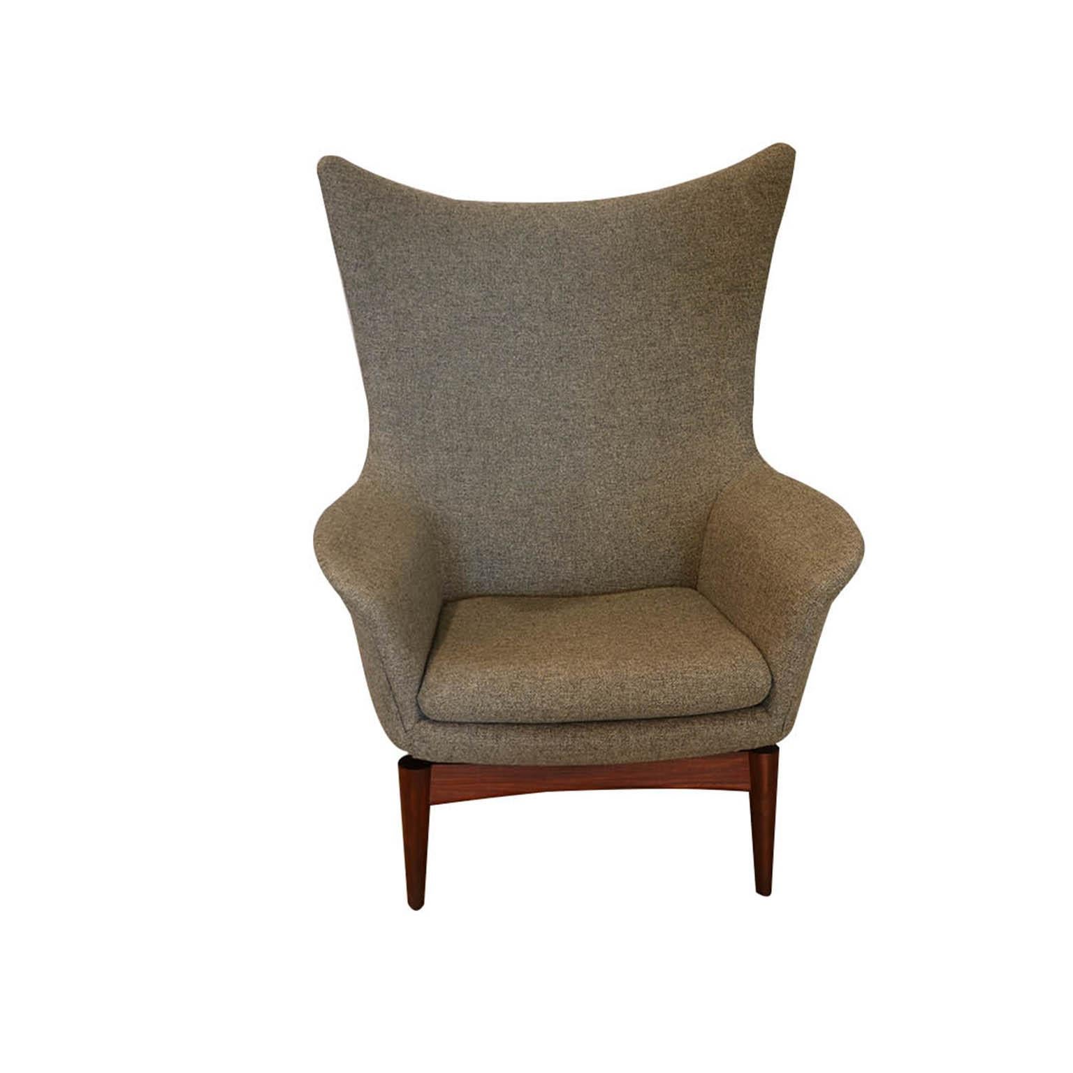 Danish Mid-Century Modern HW Klein for Bramin Wing Lounge Chair
