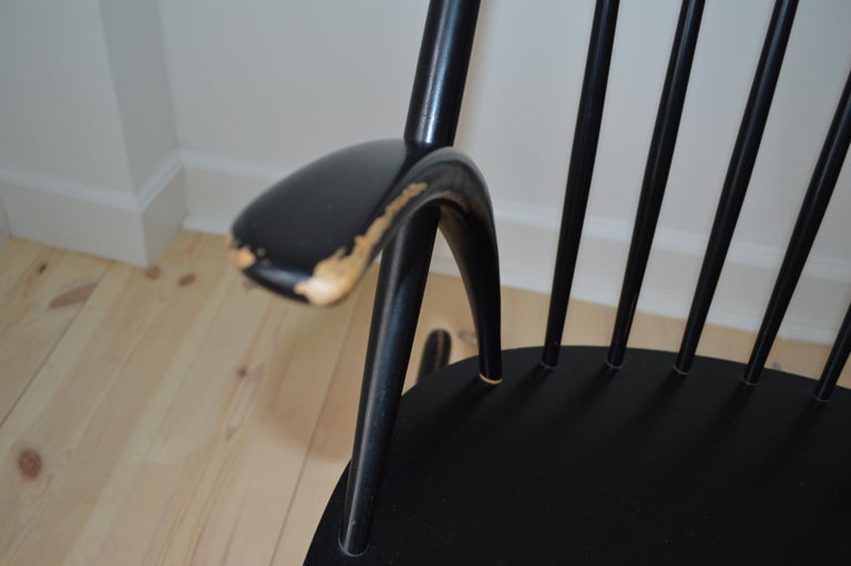 Danish Mid-Century Modern Illum Wikkelsø Rocking Chair For Sale 3