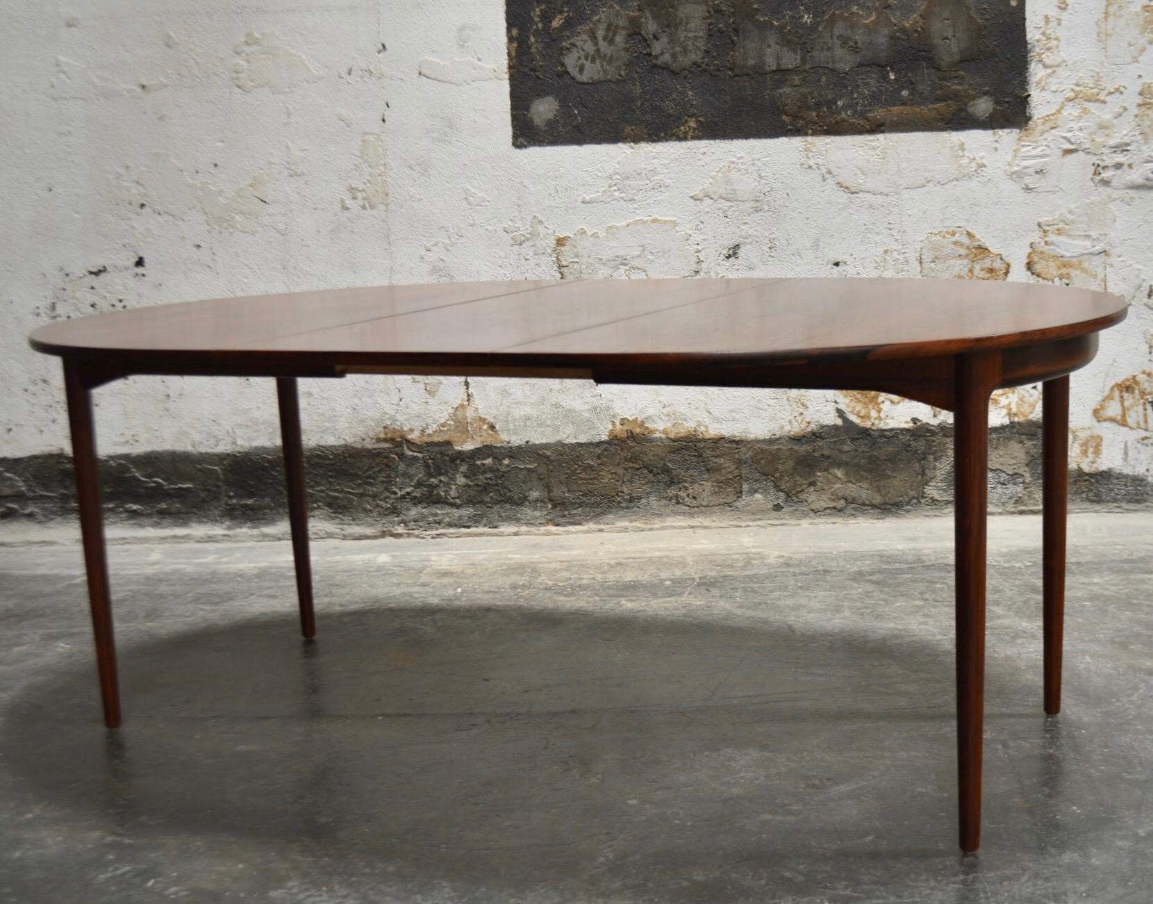 Danish Mid-Century Modern Jacaranda Extension Dining Table 1