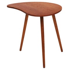 Danish Mid-Century Modern Kidney Shaped Side Table in Teak