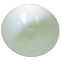 Saladier danois moderne du milieu du siècle Krenit blanc par H. Krenchel / Torben Ørskov