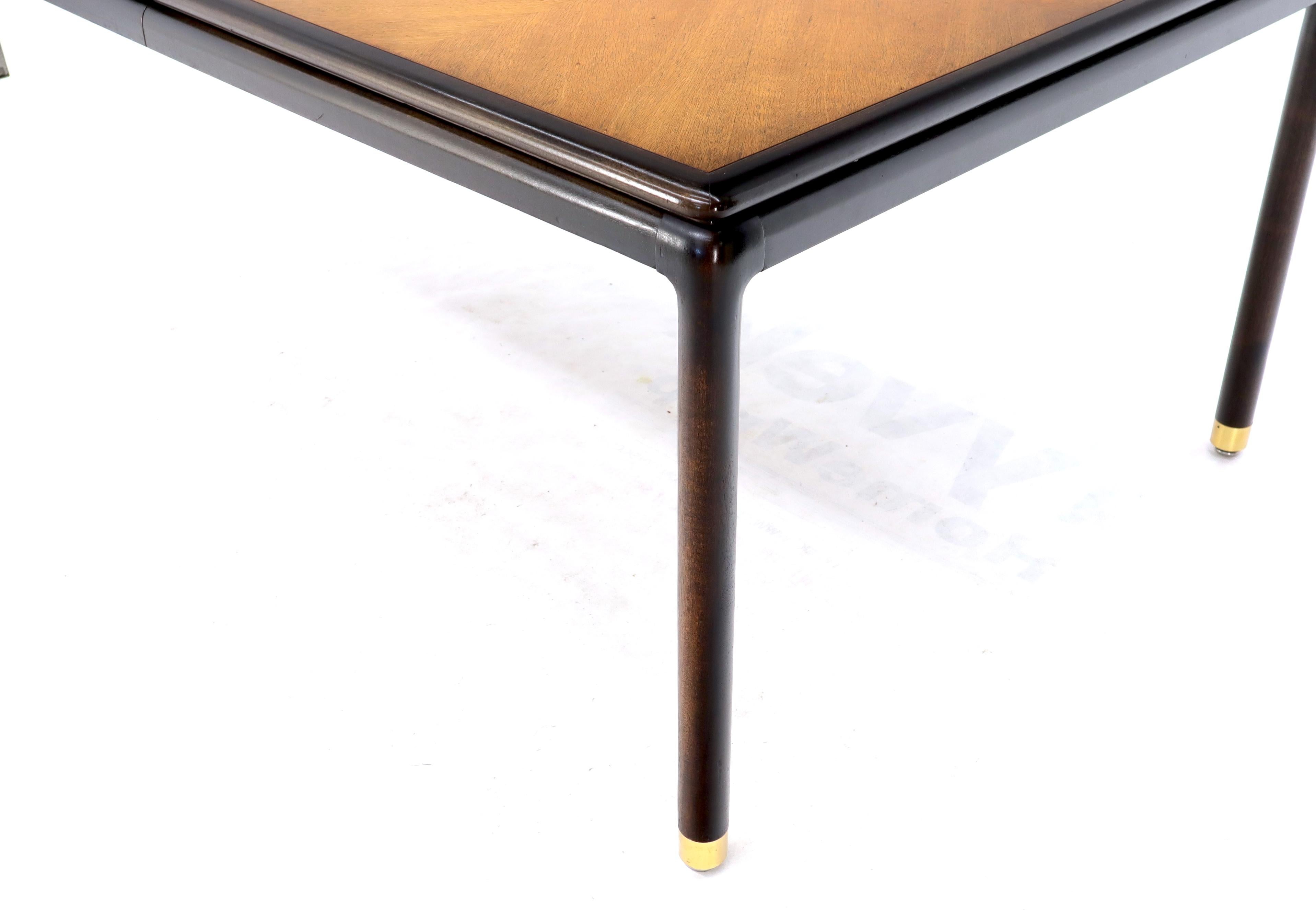 Danish Mid-Century Modern Large Two-Tone Dining Room Table with 2 Leaves For Sale 4