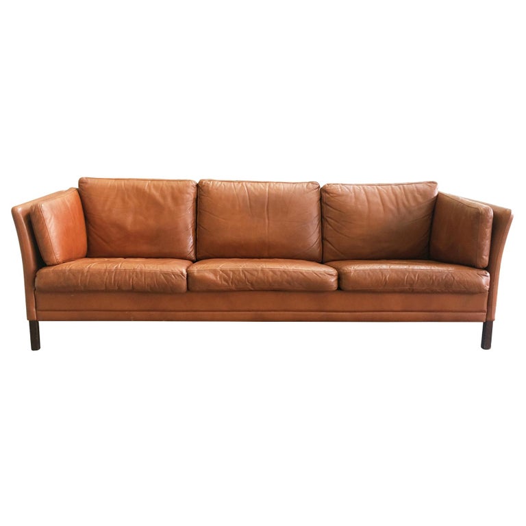 Danish Mid-Century Modern Leather Sofa by Mogens Hansen at 1stDibs ...