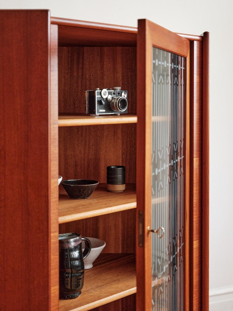 Danish MidCentury Modern Locking Teak Corner at 1stDibs