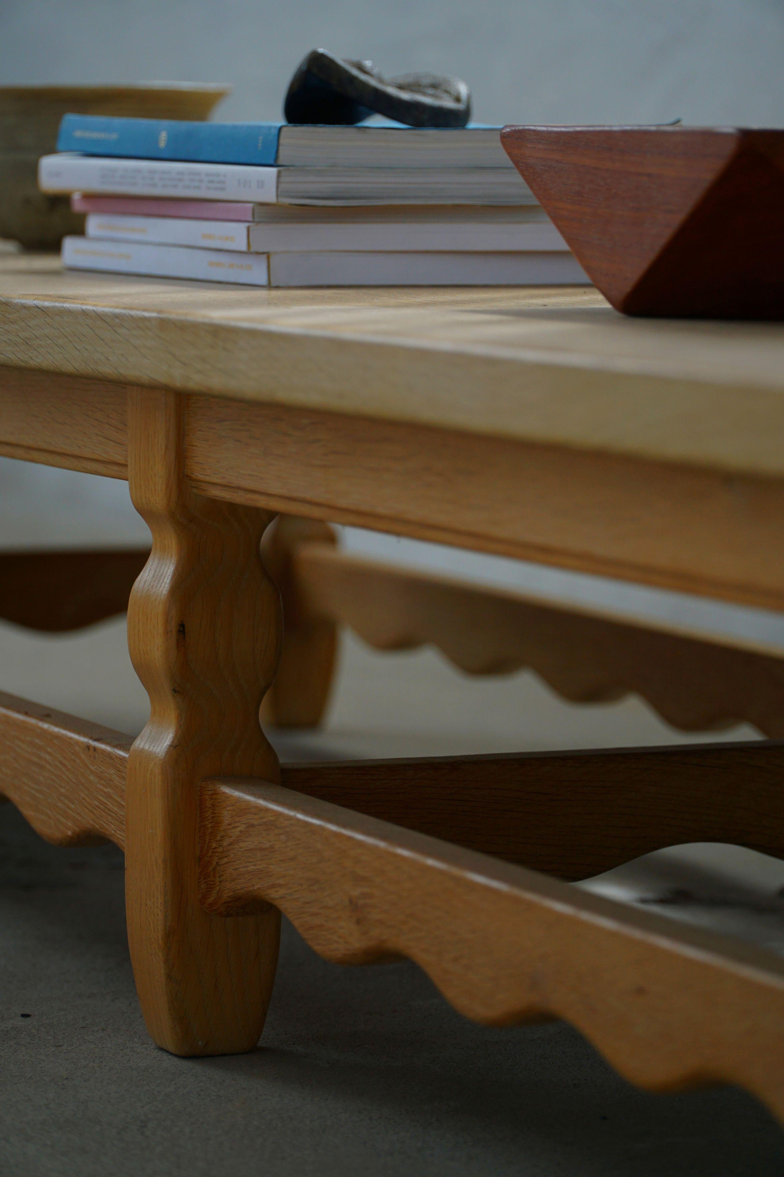 Danish Mid Century Modern, Long Bench in Solid Oak, Henning Kjærnulf, 1960s For Sale 8