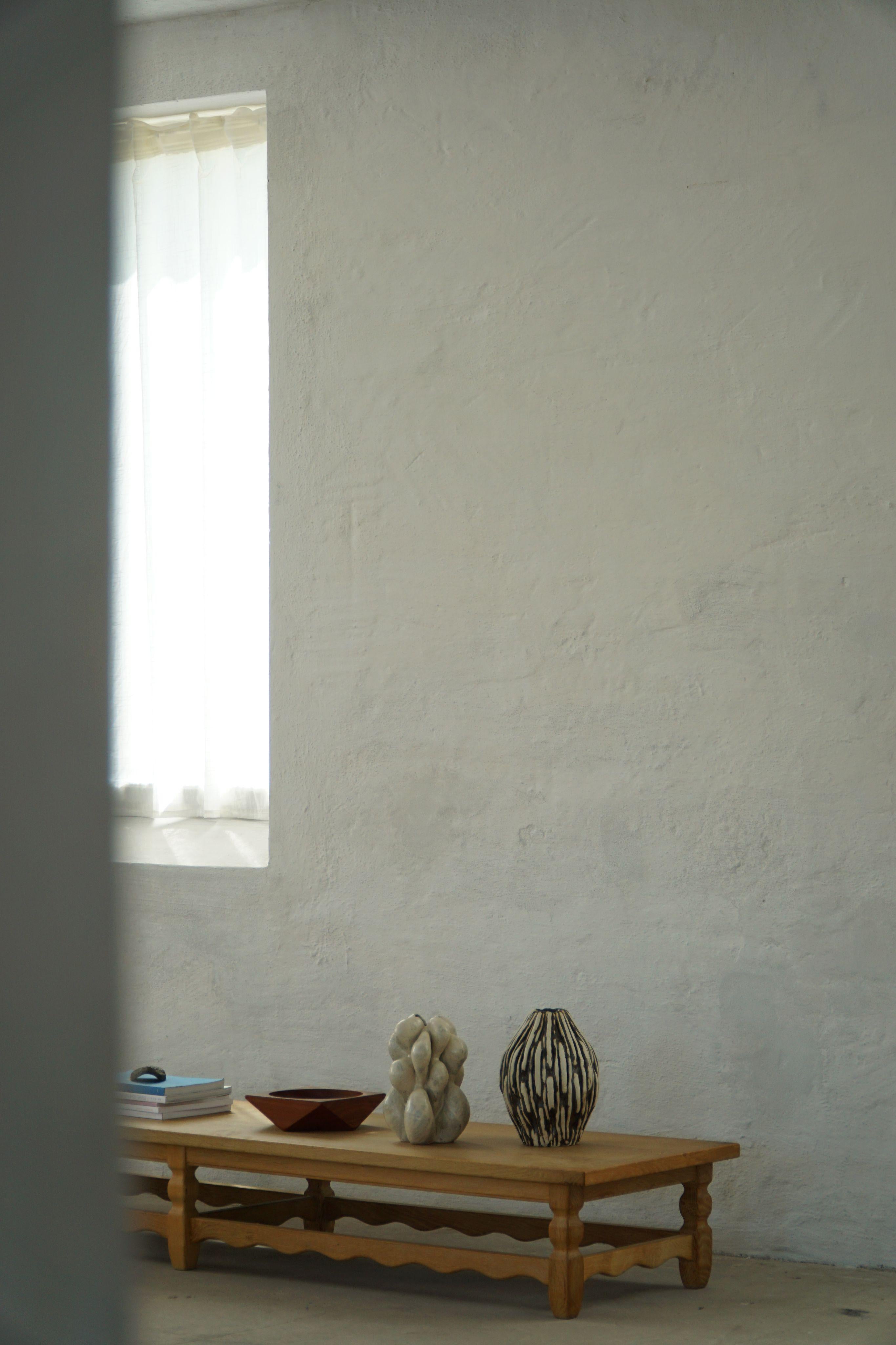 Danish Mid Century Modern, Long Bench in Solid Oak, Henning Kjærnulf, 1960s For Sale 10