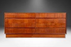 Danish Mid-Century Modern Long Teak Dresser