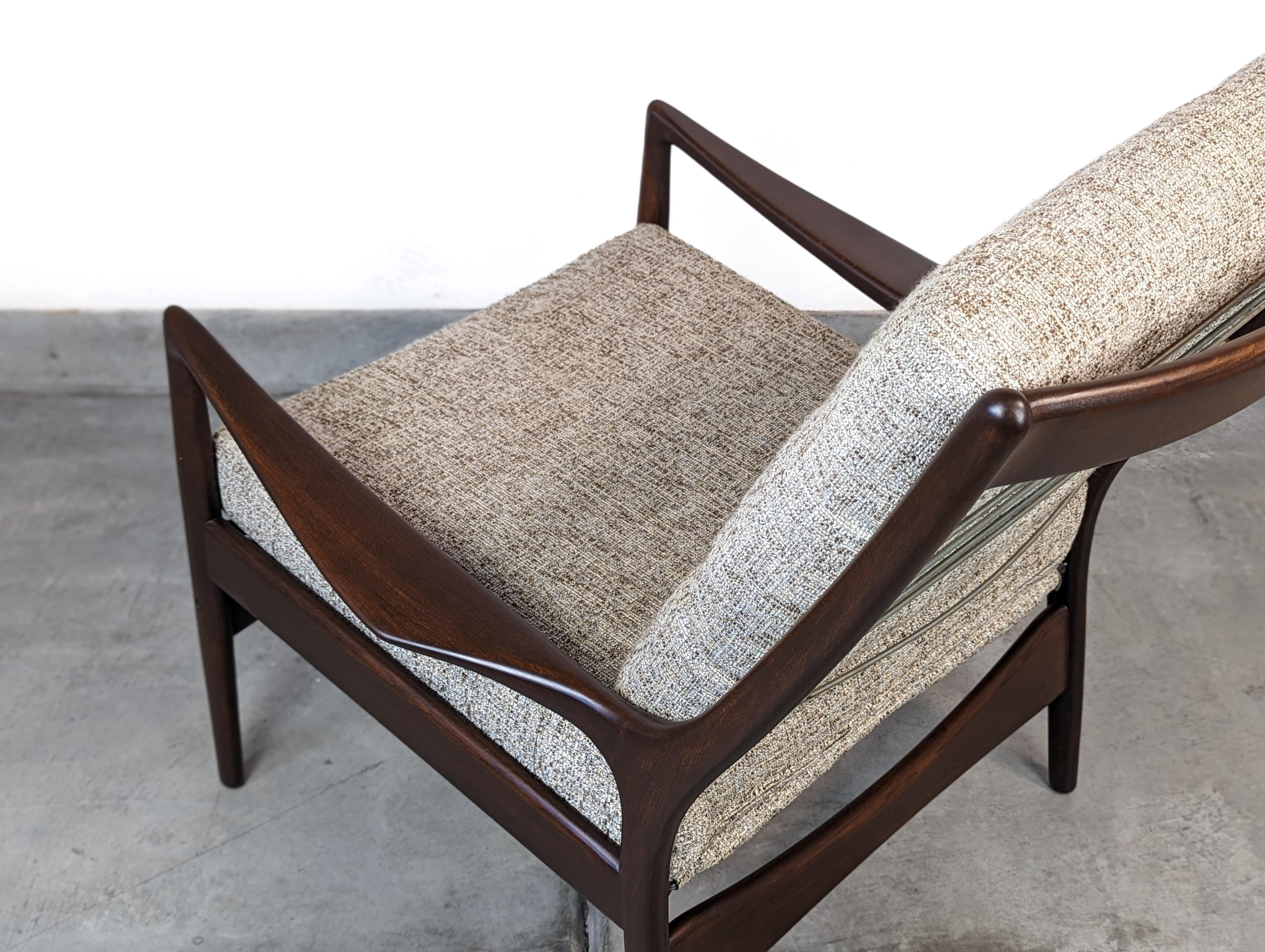 Danish Mid Century Modern Lounge Chair by Selig, c1960s For Sale 9