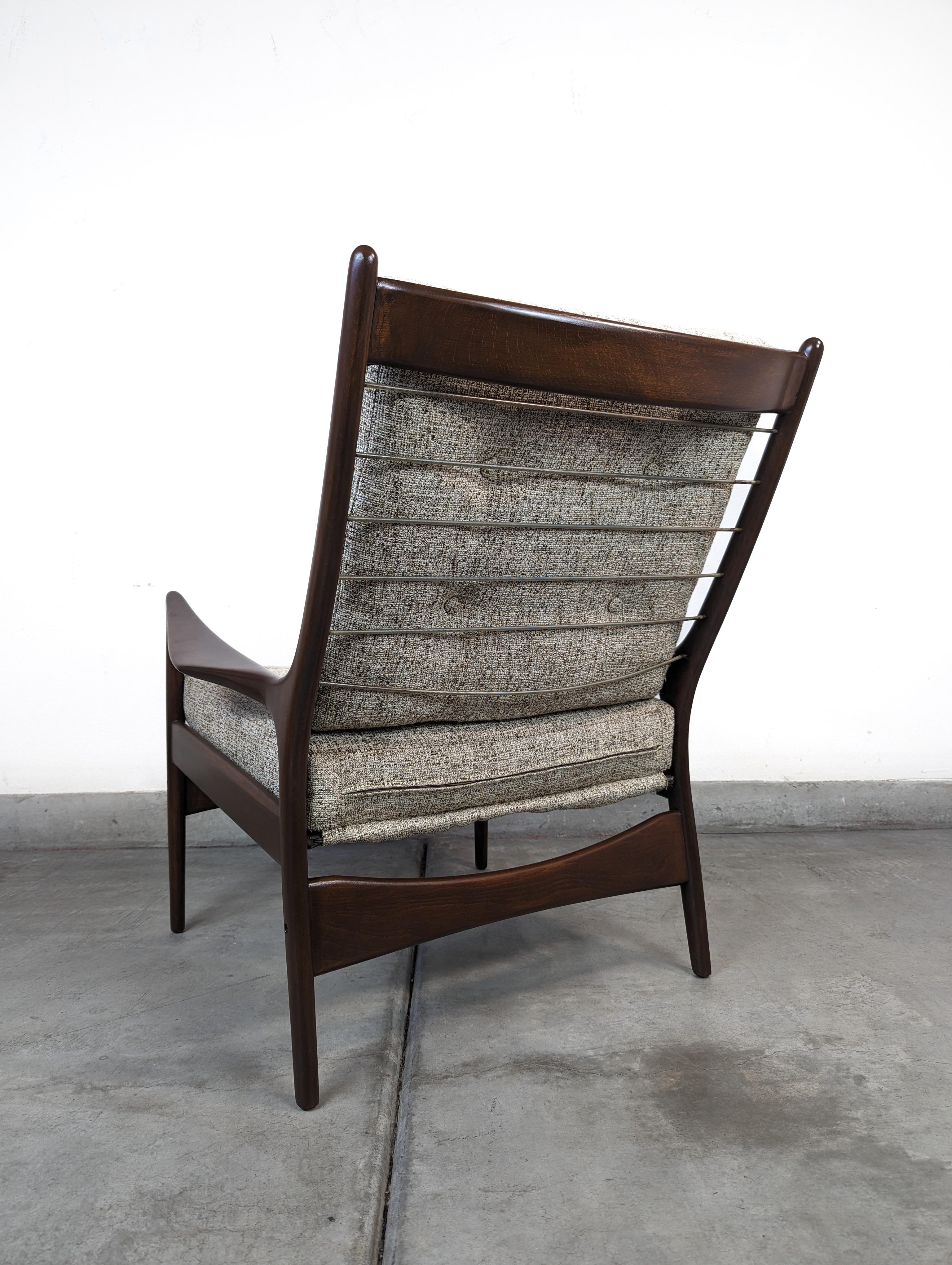 Danish Mid Century Modern Lounge Chair by Selig, c1960s For Sale 10