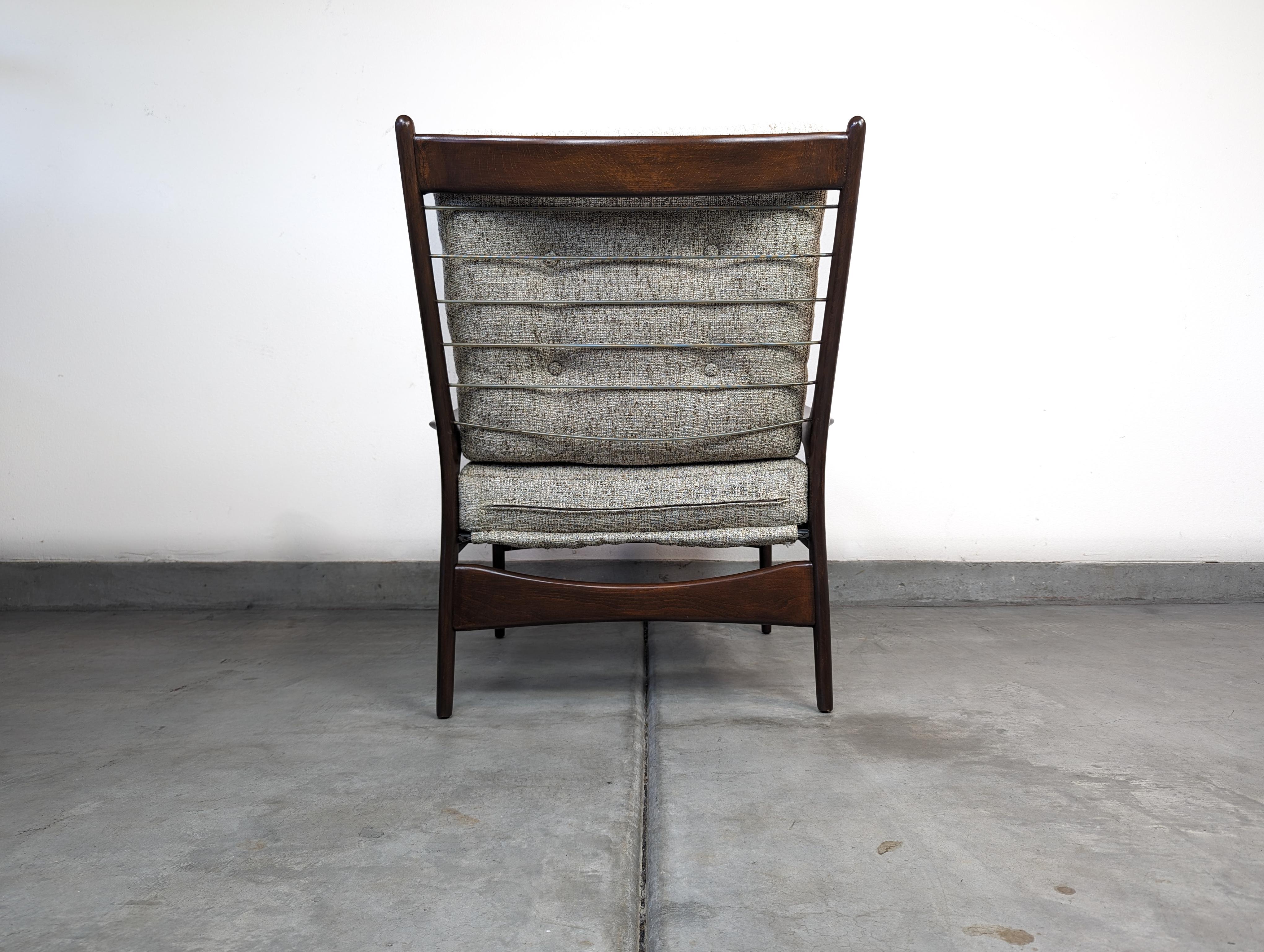 Mid-20th Century Danish Mid Century Modern Lounge Chair by Selig, c1960s For Sale