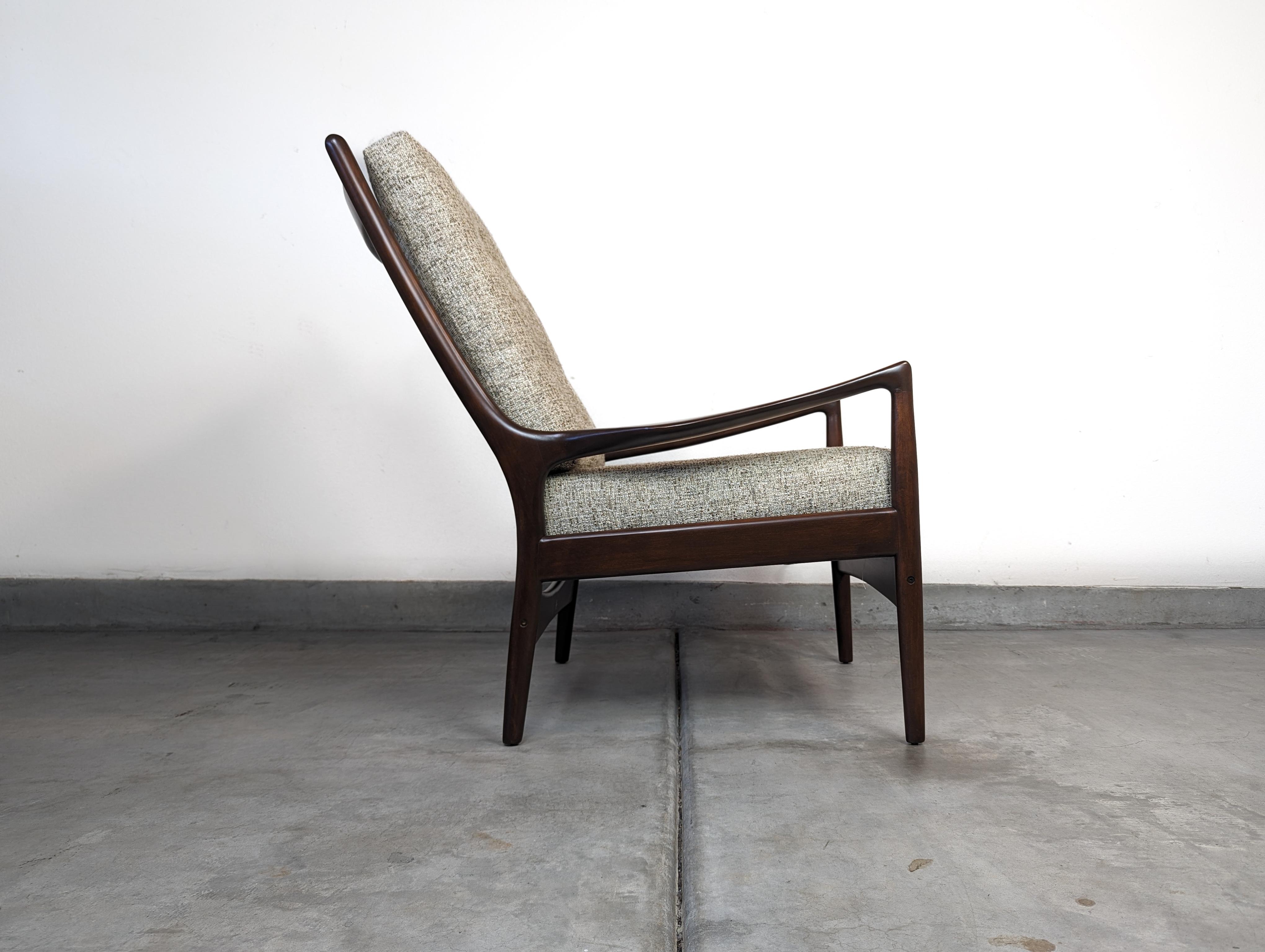 Danish Mid Century Modern Lounge Chair by Selig, c1960s For Sale 1