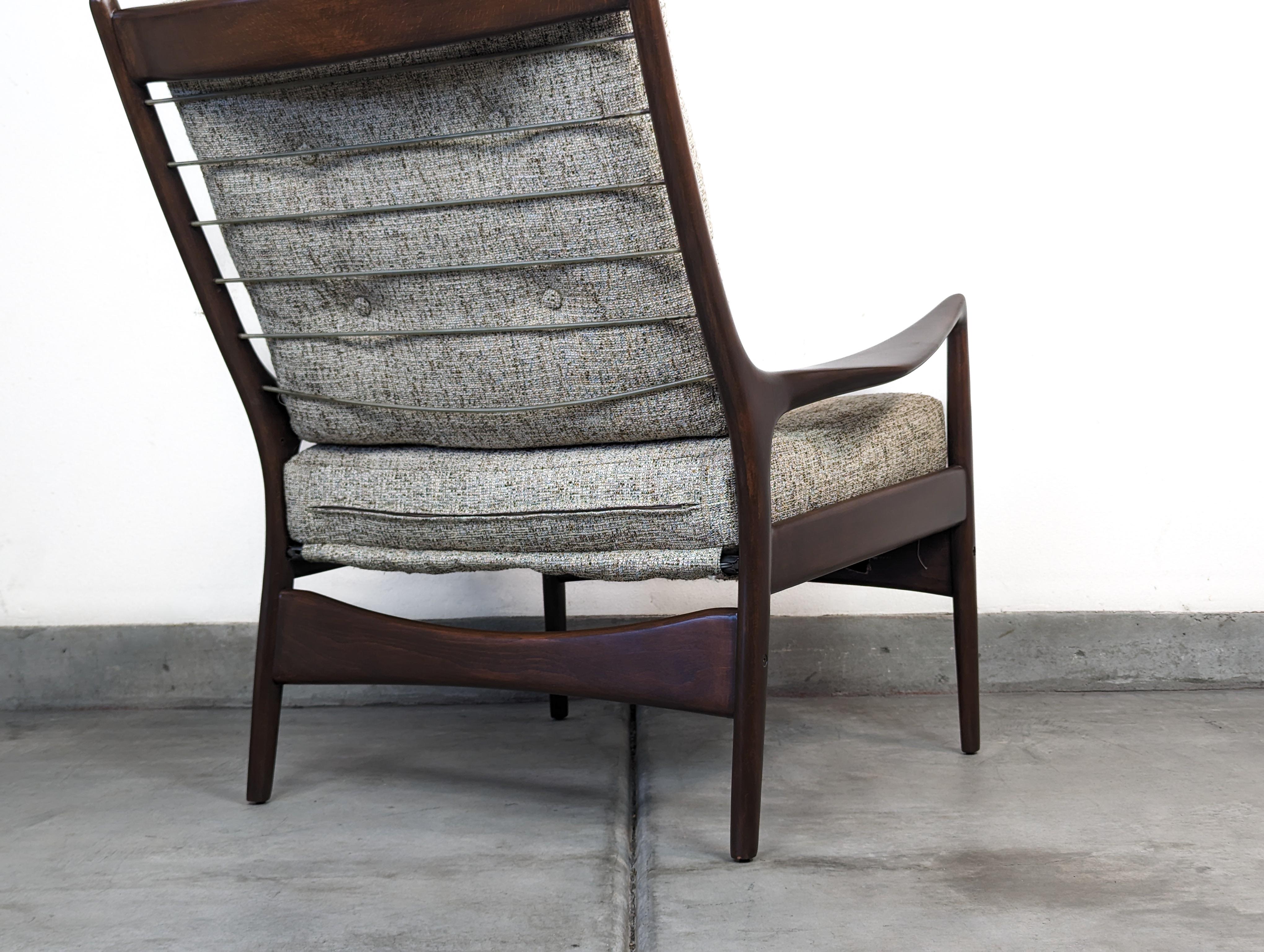 Danish Mid Century Modern Lounge Chair by Selig, c1960s For Sale 2