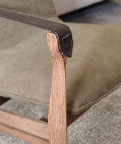 Danish Mid-Century Modern Lounge Safari Chair by Ebbe & Karen Clemmensen