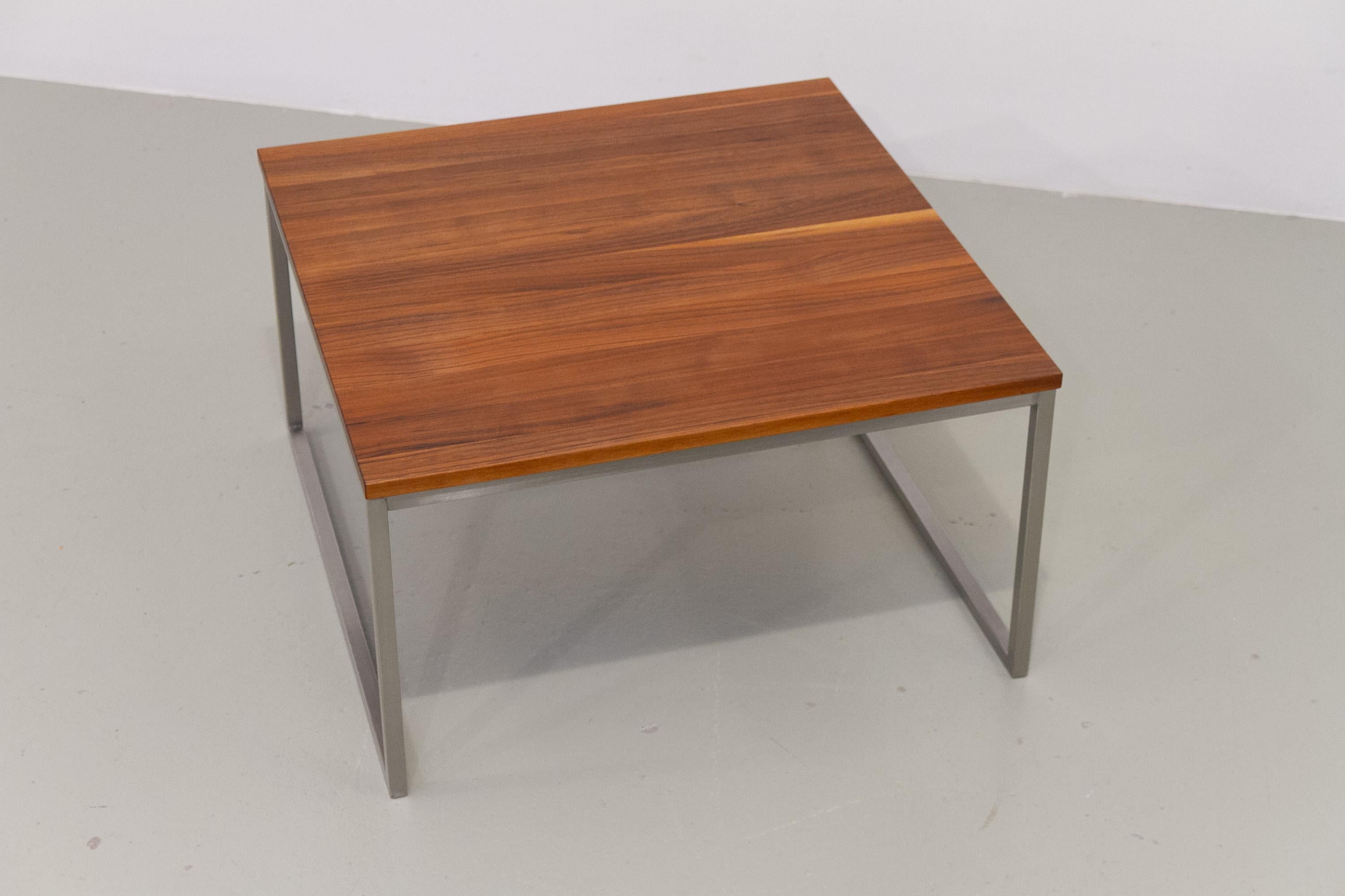 Danish Mid-Century Modern Lounge Table in Solid Teak and Steel, 1960s. In Good Condition For Sale In Asaa, DK