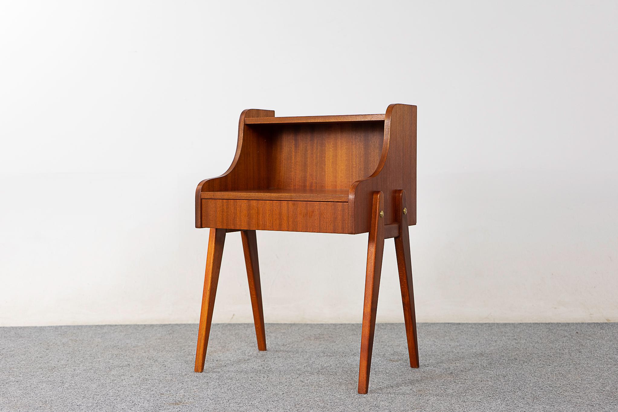 Mid-20th Century Danish Mid-Century Modern Mahogany Bedside Table For Sale