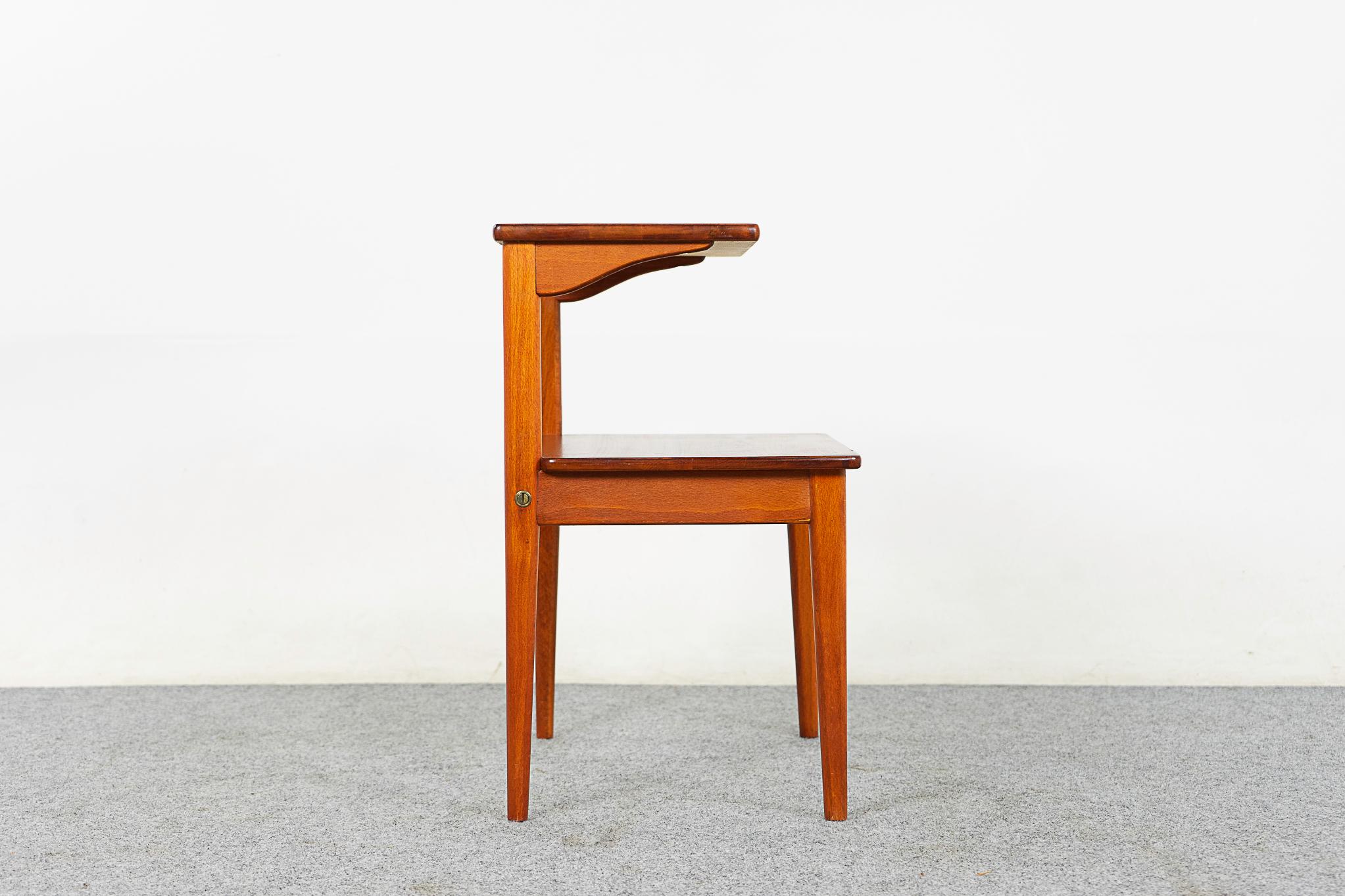 Mid-20th Century Danish Mid-Century Modern Mahogany Bedside Table For Sale