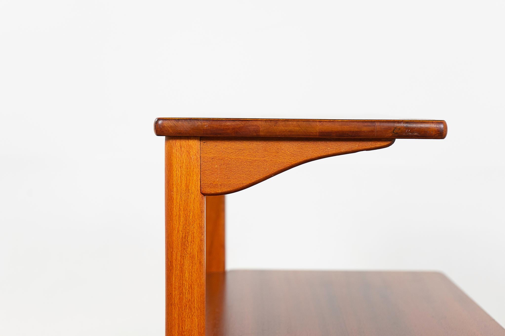 Danish Mid-Century Modern Mahogany Bedside Table For Sale 1