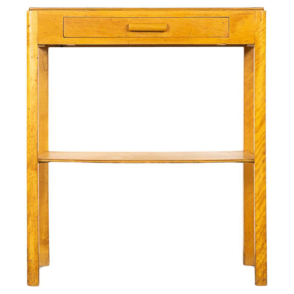 Danish Mid-Century Modern Maple Bedside Table 