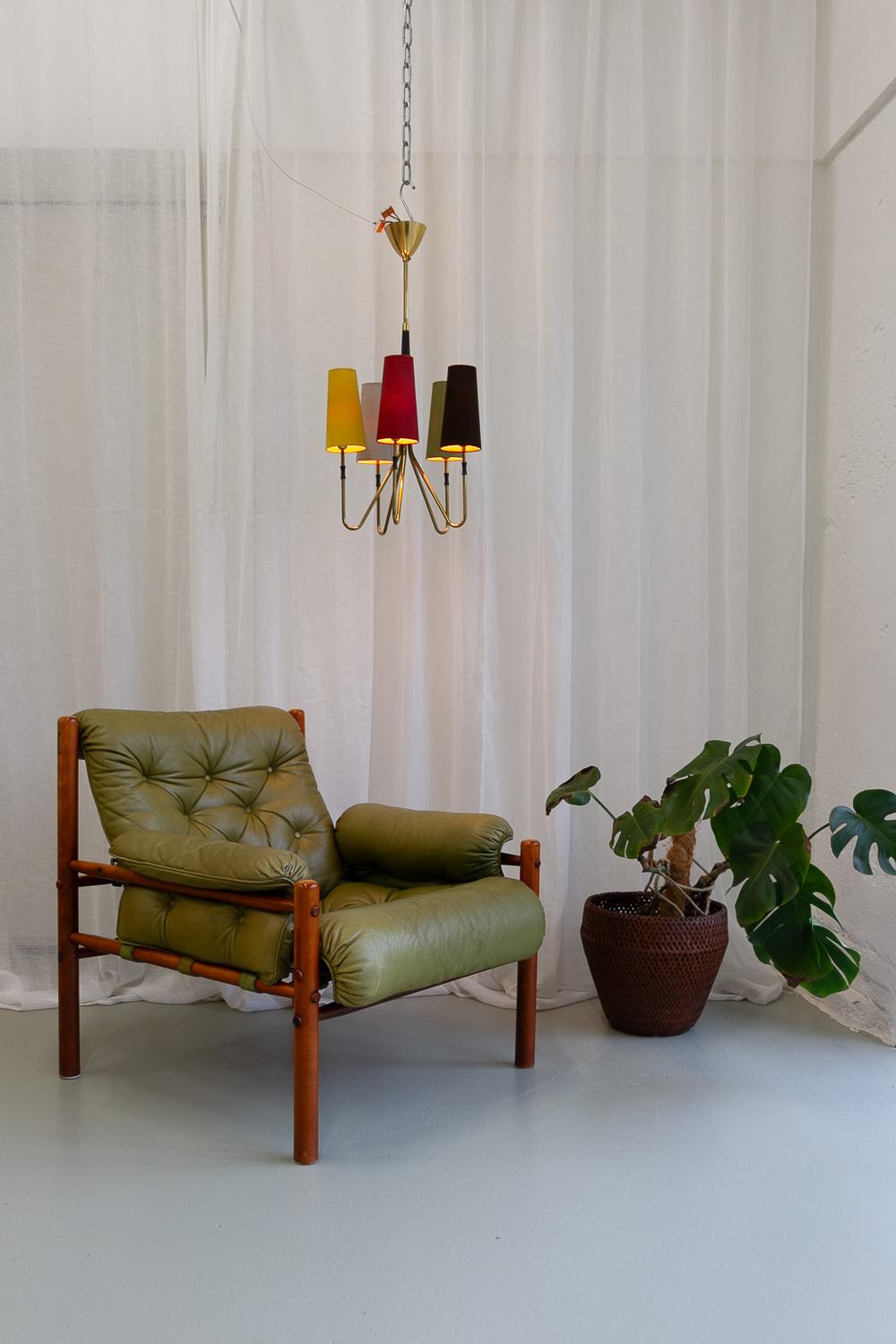 Lustre danois en laiton multicolore The Moderns, années 1950 en vente 8