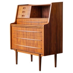 Danish Mid-Century Modern  Multifunctional Secretaire With Hidden Desk & Vanity