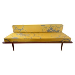 Danish Mid-Century Modern New Upholstered Scandia Settee Sofa Loveseat