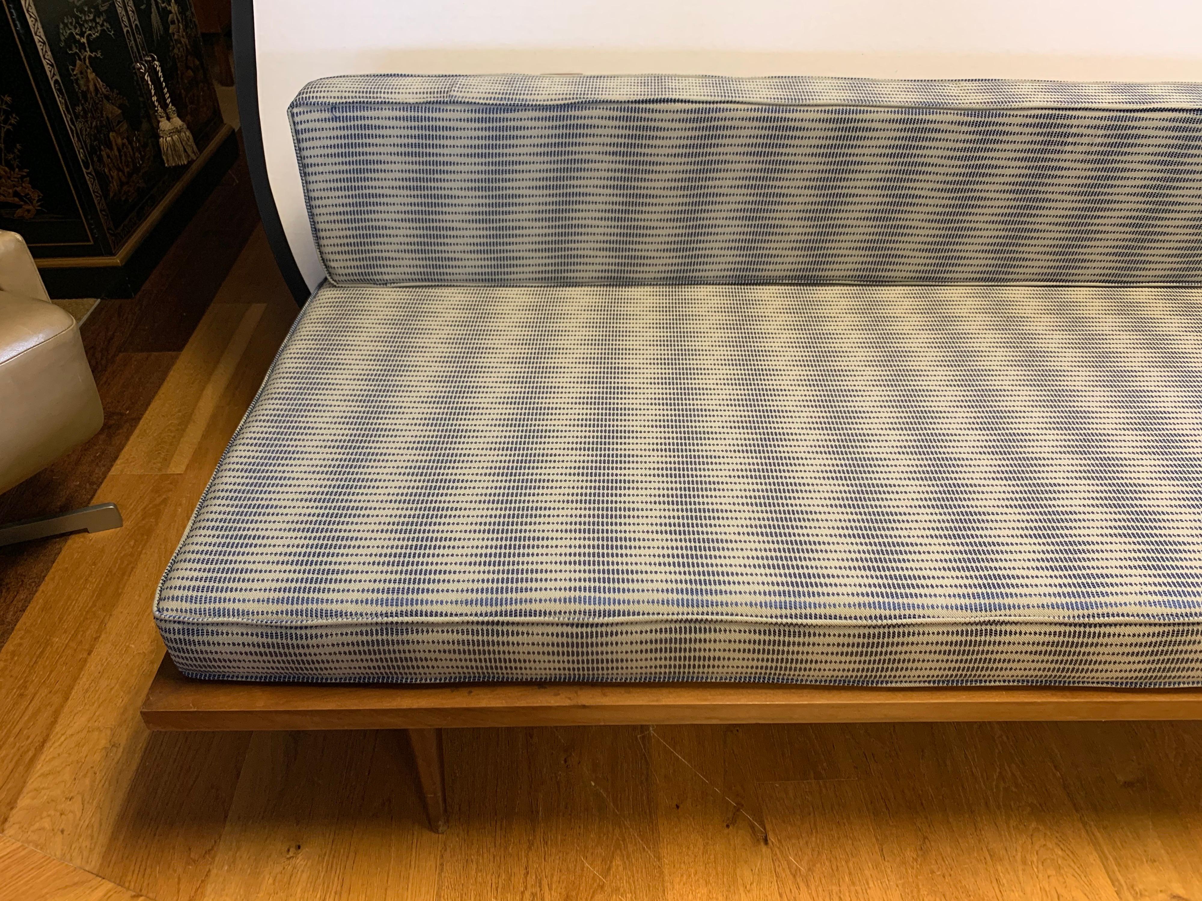 Danish Mid-Century Modern Newly Upholstery Herman Miller Fabric Settee Loveseat 5
