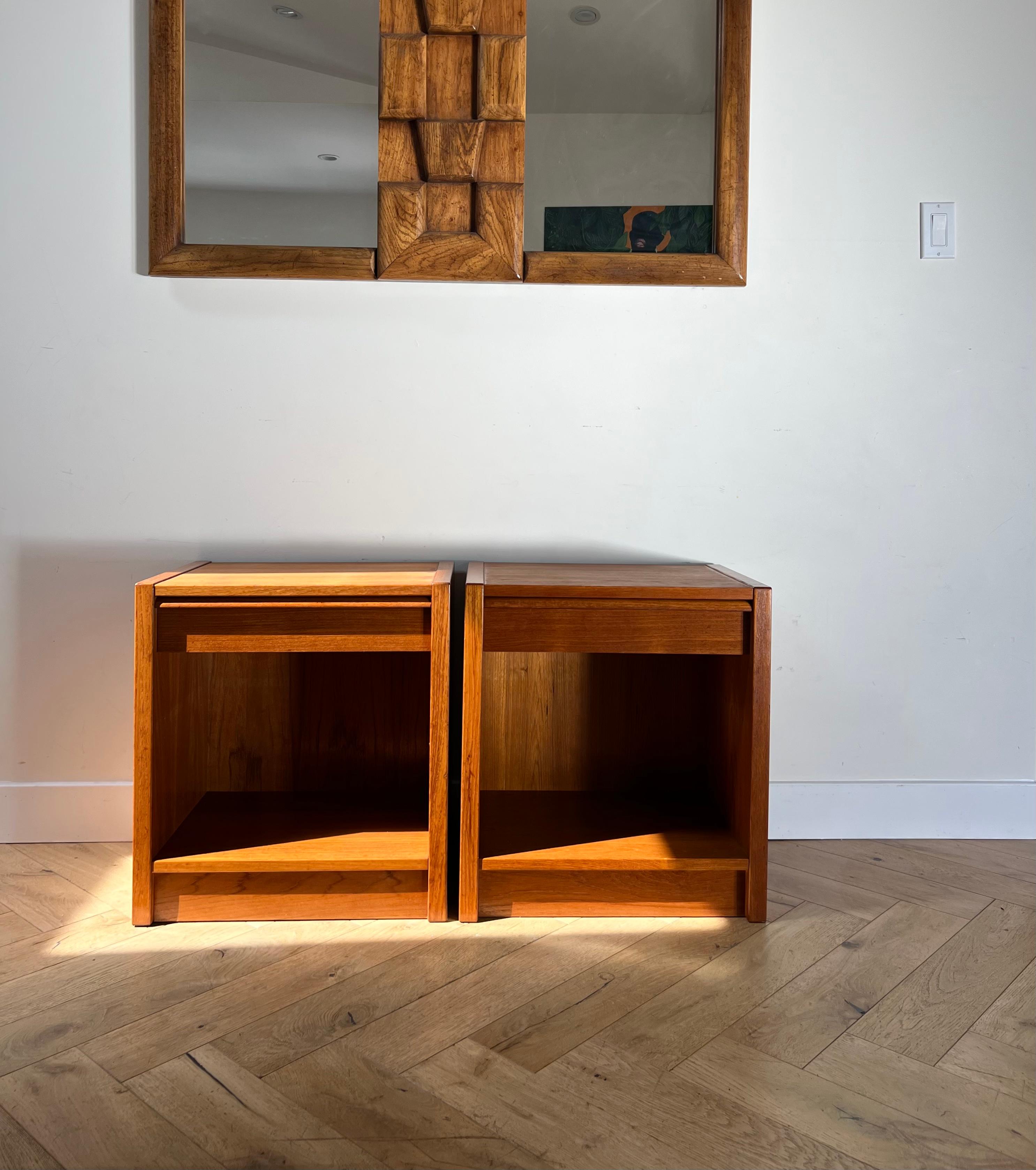 Wood Danish Mid-Century Modern Nightstands by Jesper, 1960s