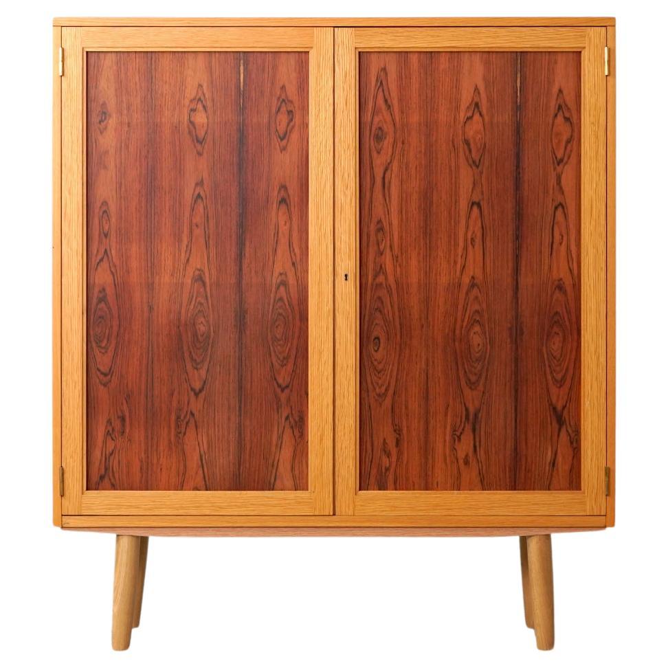 Danish Mid-Century Modern Oak & Rosewood Cabinet, by Omann Jun