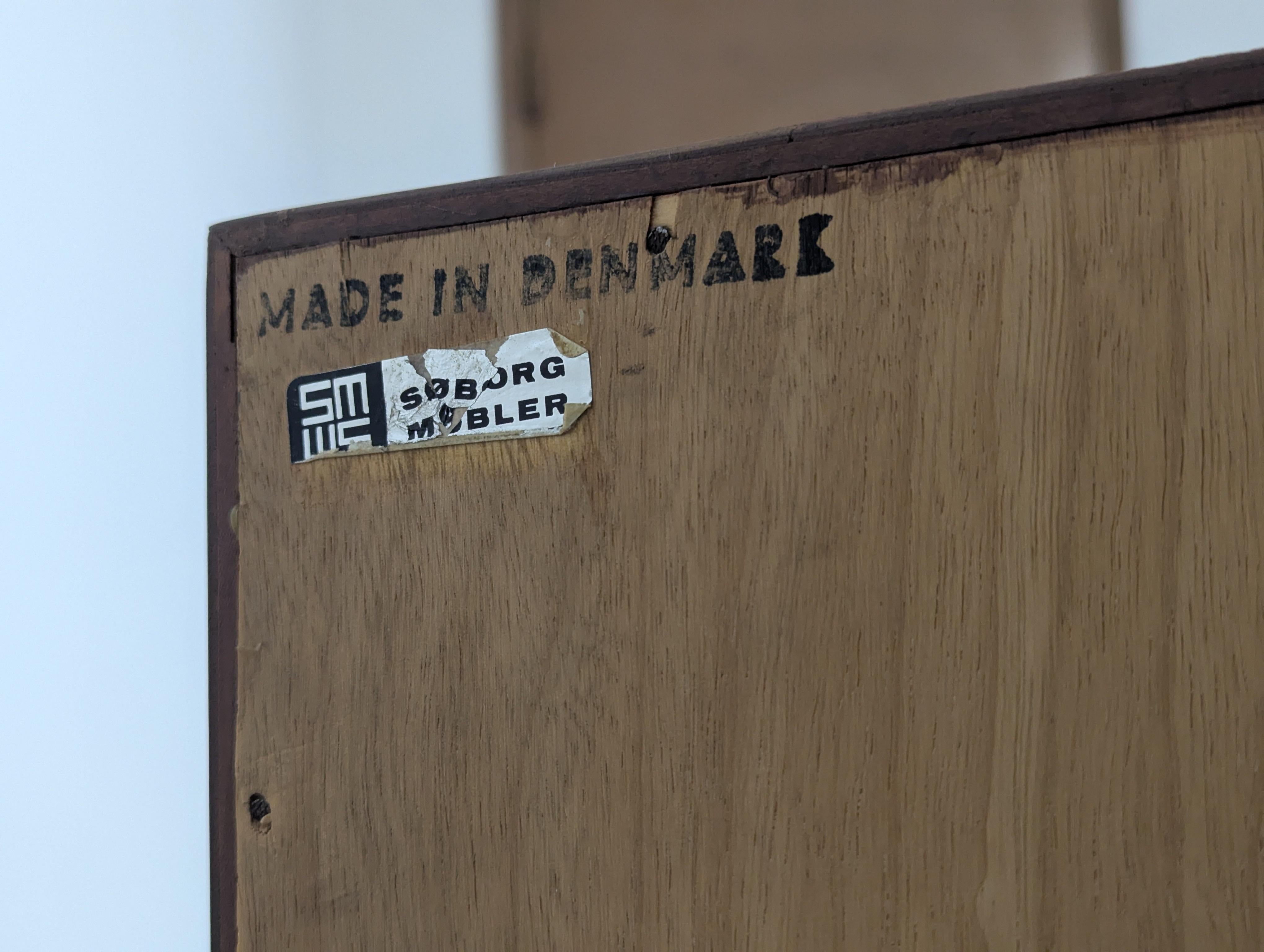 Danish Mid Century Modern Oak Secretary Desk by Borge Mogensen for Søborg Møbler For Sale 6