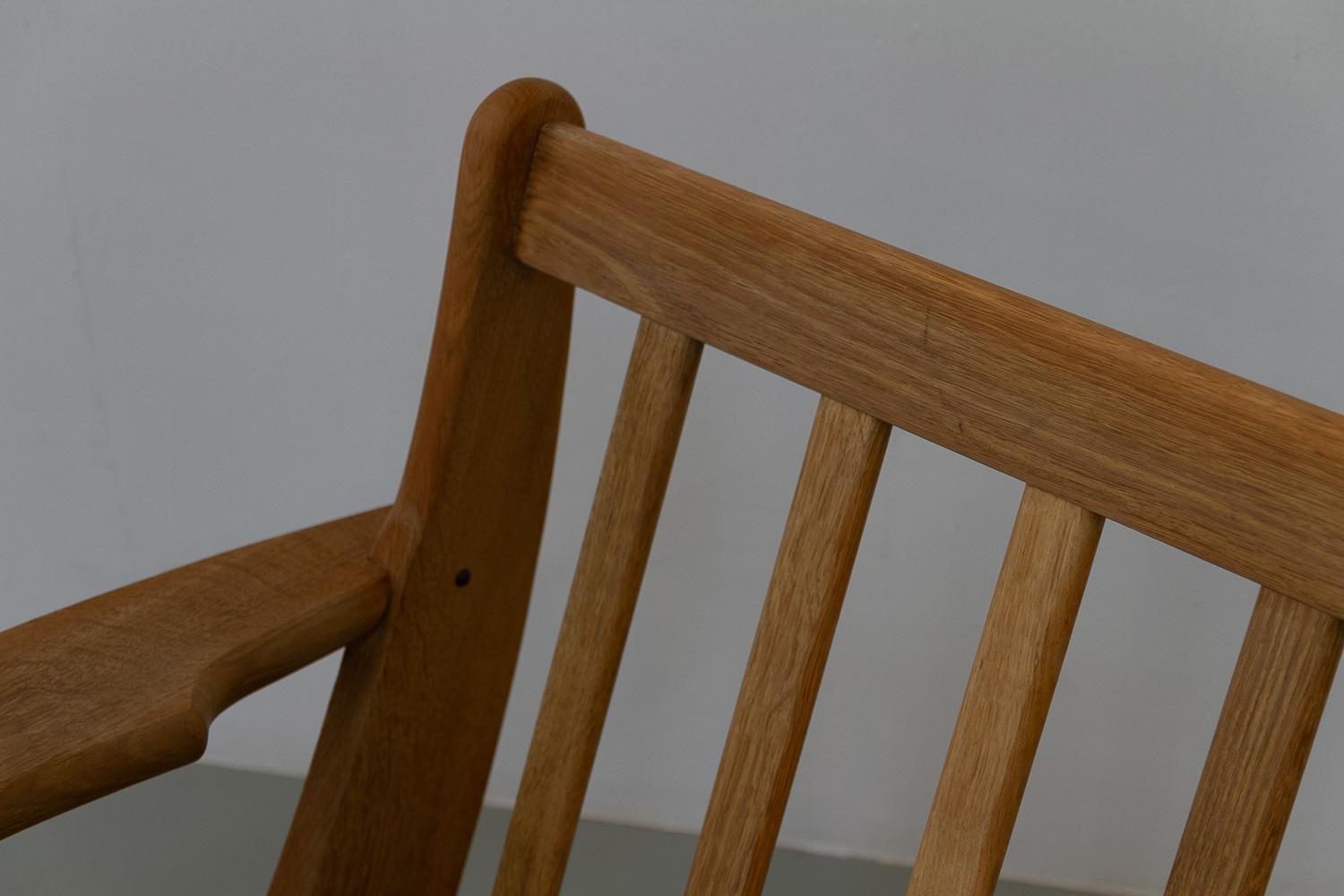 Divano danese di metà secolo in Oak in stile Kjærnulf, anni '60. in vendita 11