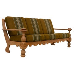 Danish Mid-Century Modern Oak Sofa in Kjærnulf Style, 1960s.