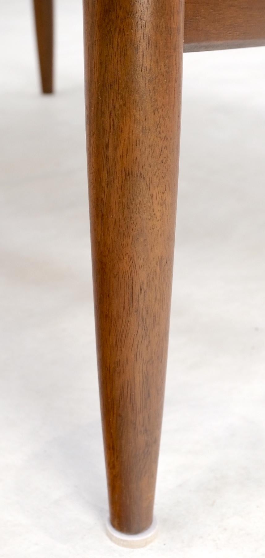 Danish Mid-Century Modern oiled walnut dowel legs square coffee table mint!