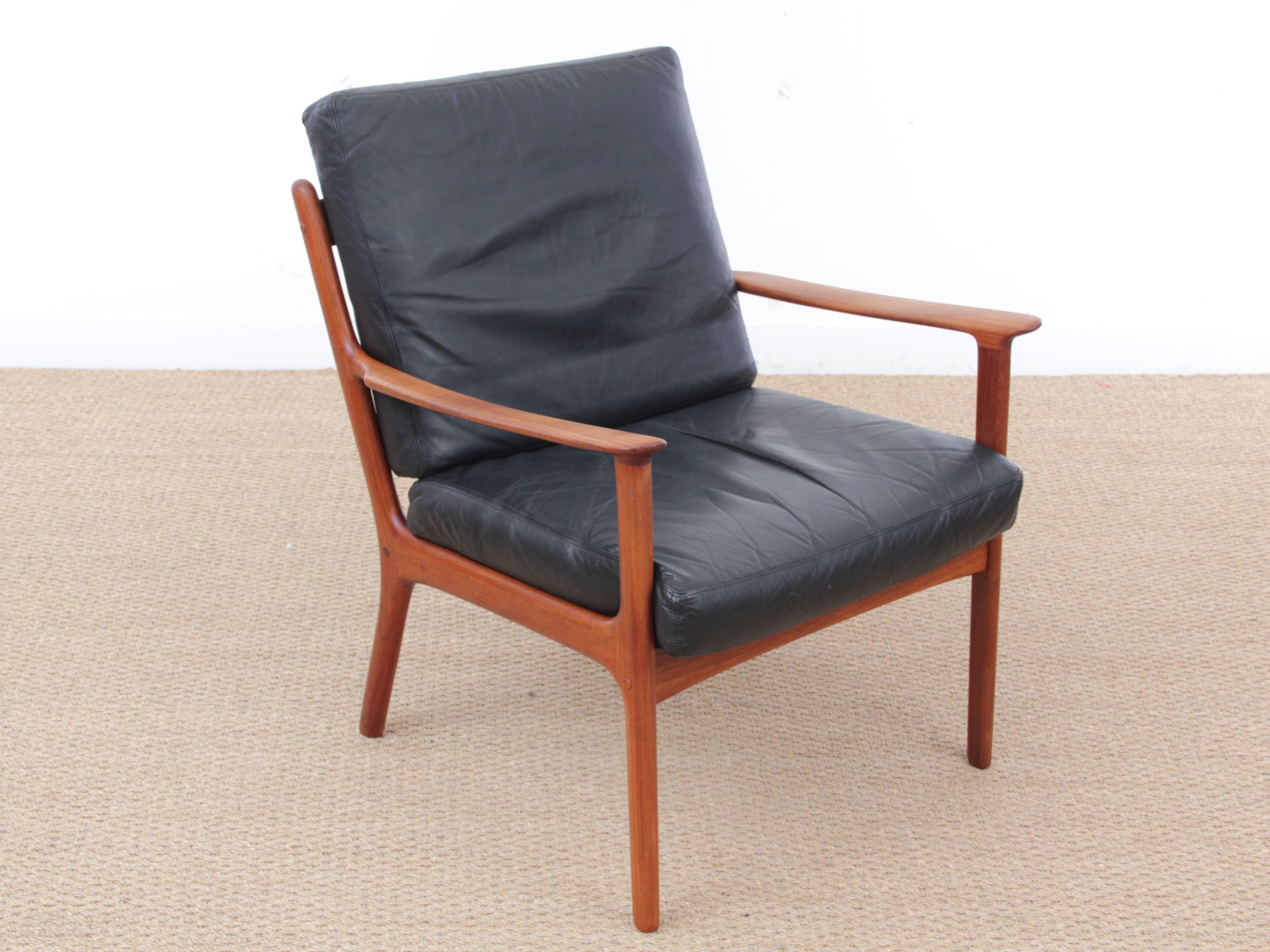 Danish Mid-Century Modern Pair of Armchairs by Ole Wanscher for Paul Jepesen 2