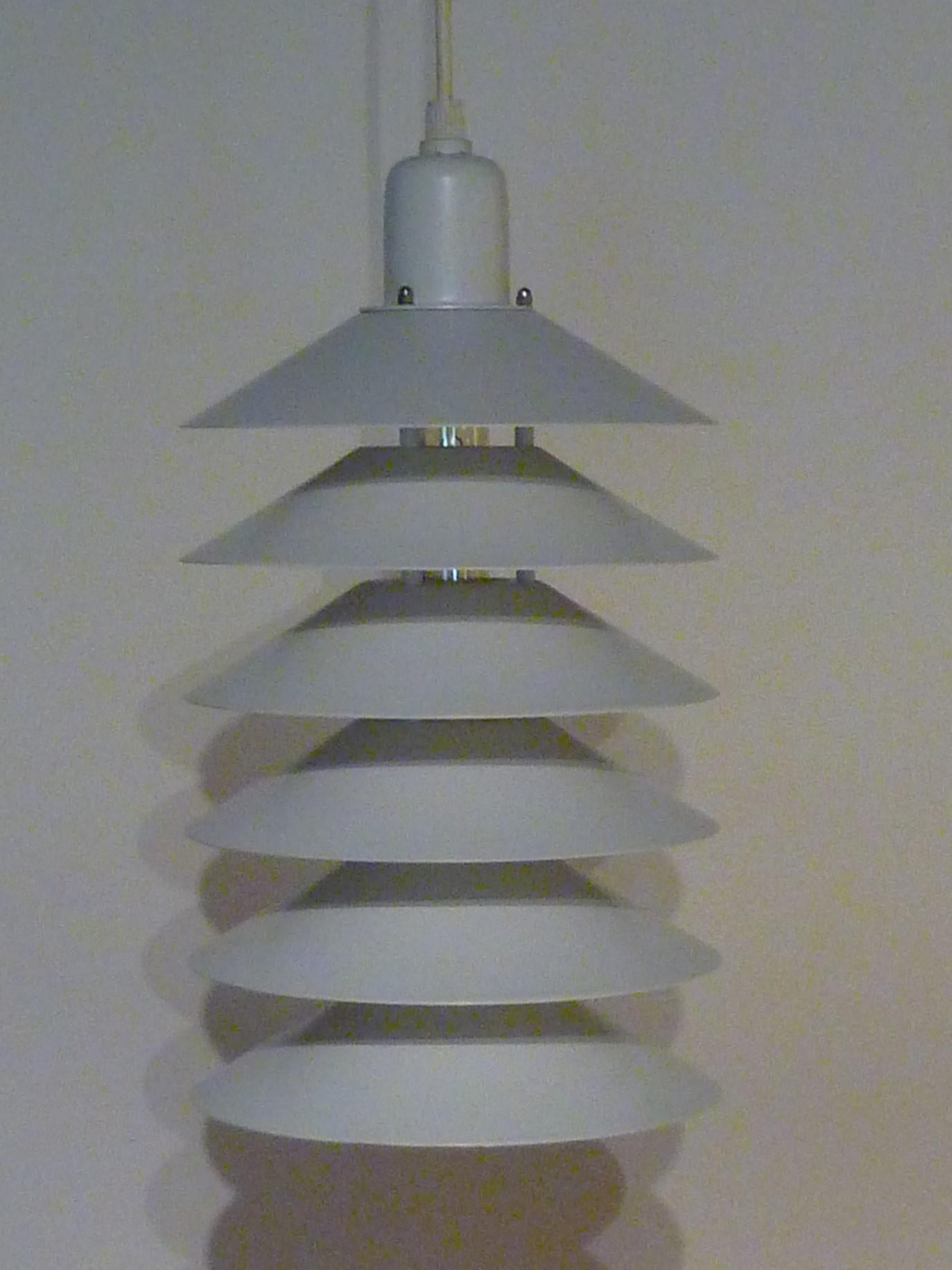 Danish Mid-Century Modern Pendant Light Jorgen Gammelgaard for Fog & Morup 1970s In Good Condition In Miami, FL