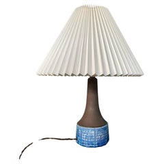 Danish Mid Century Modern Pottery Table Lamp