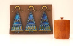 Danish Mid-century modern pottery wall decoration by Dietlinde Hein, Knabstrup