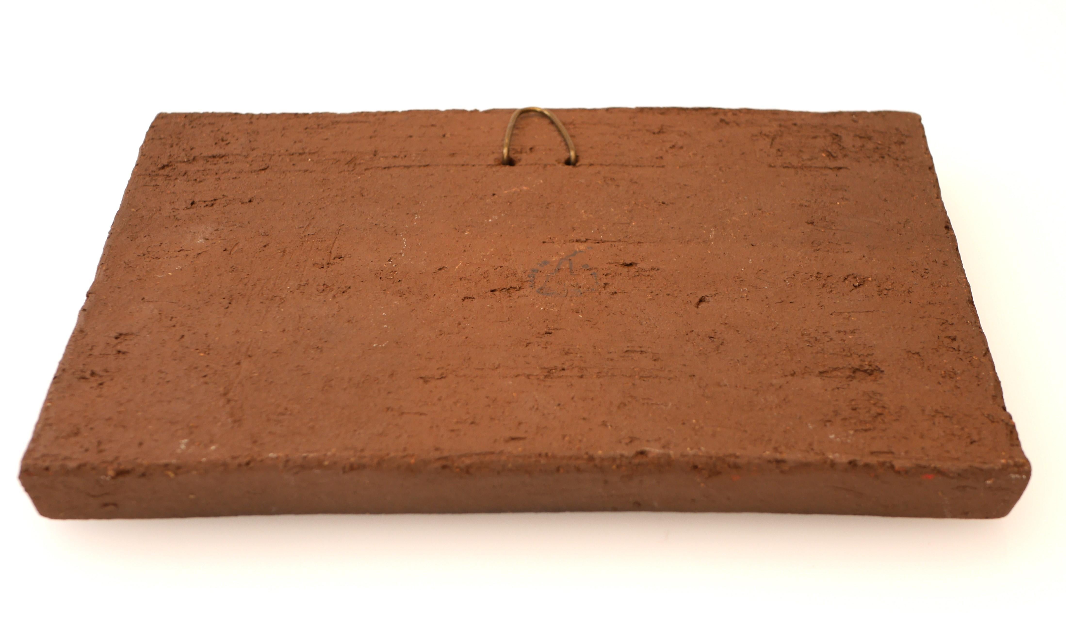 Danish Mid-century modern pottery wall decoration by Dietlinde Hein, Knabstrup In Good Condition In Skarpnäck, SE